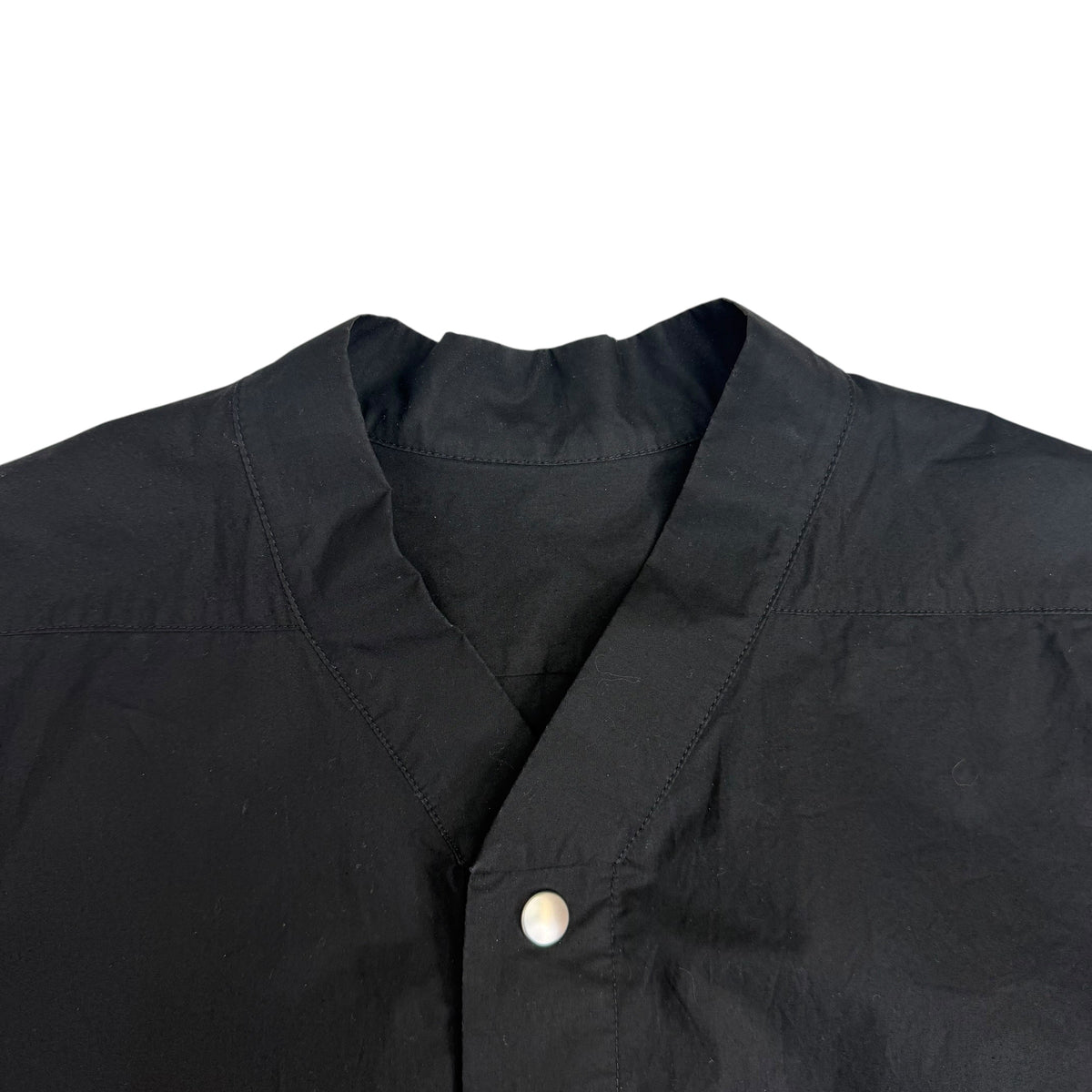 Rick Owens Golf Button Up Shirt Black