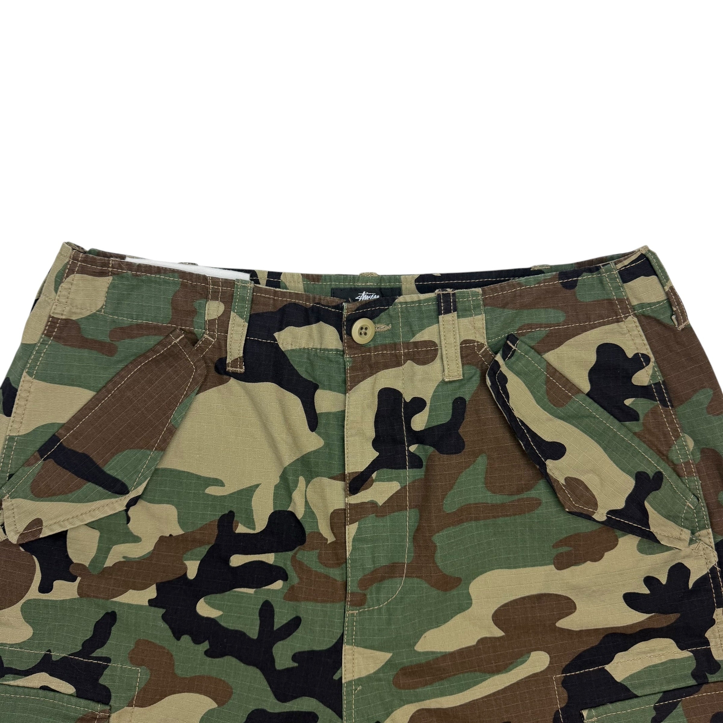 Stussy Cargo Ripstop Short Woodland Camo