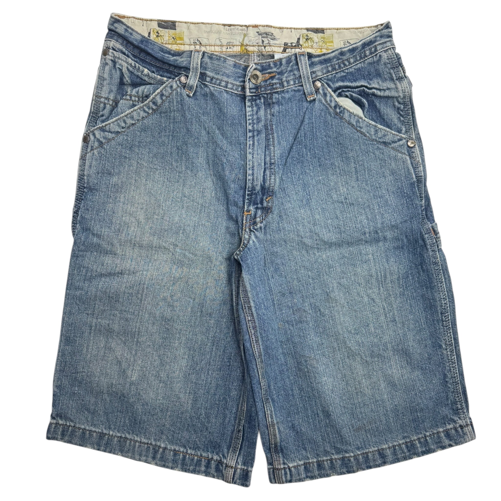 Levi's Jean Carpenter Jorts Cream/Indigo