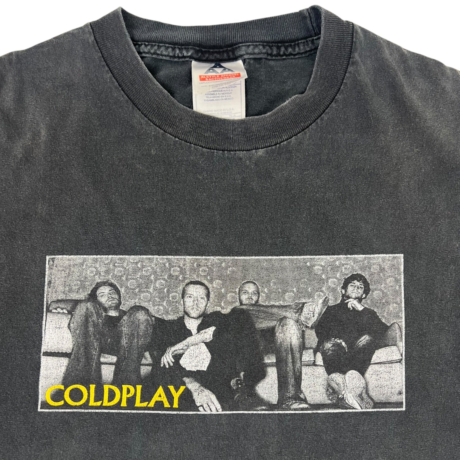 Vintage Coldplay “Twisted Logic Tour” Concert T-Shirt Black