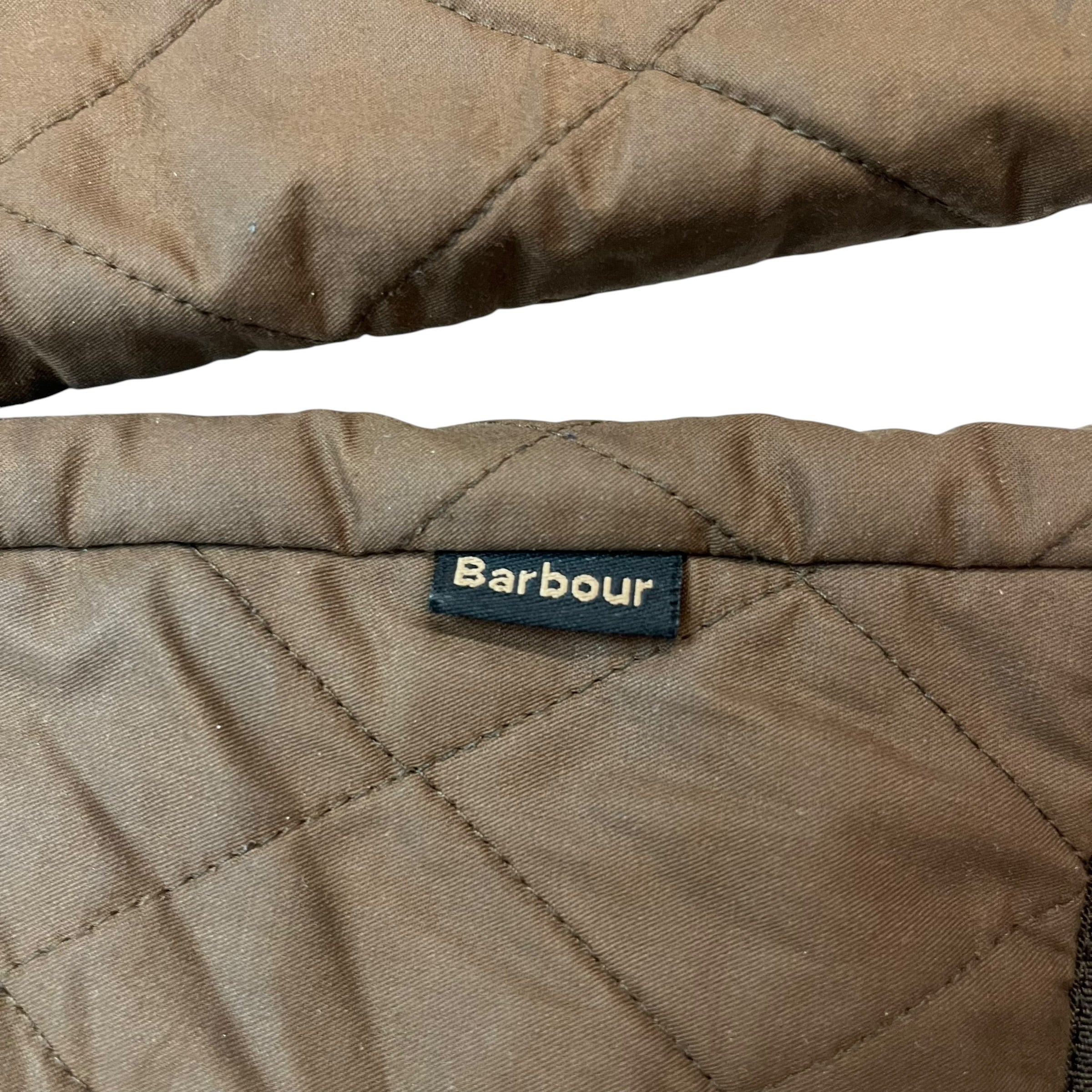 (W) Barbour Polar Quilted Jacket Brown