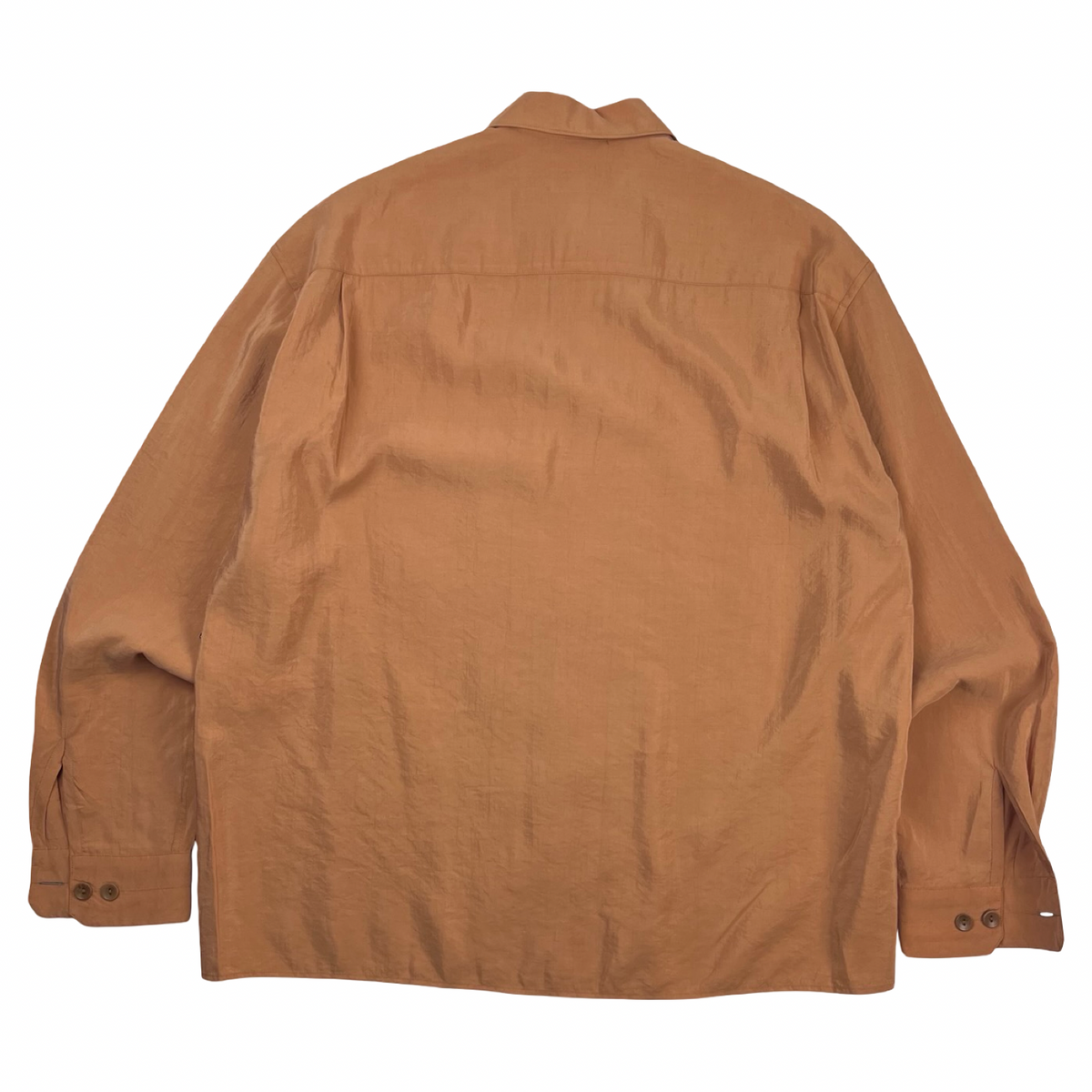 Lemaire Cotton Silk Button-Down Shirt Brown