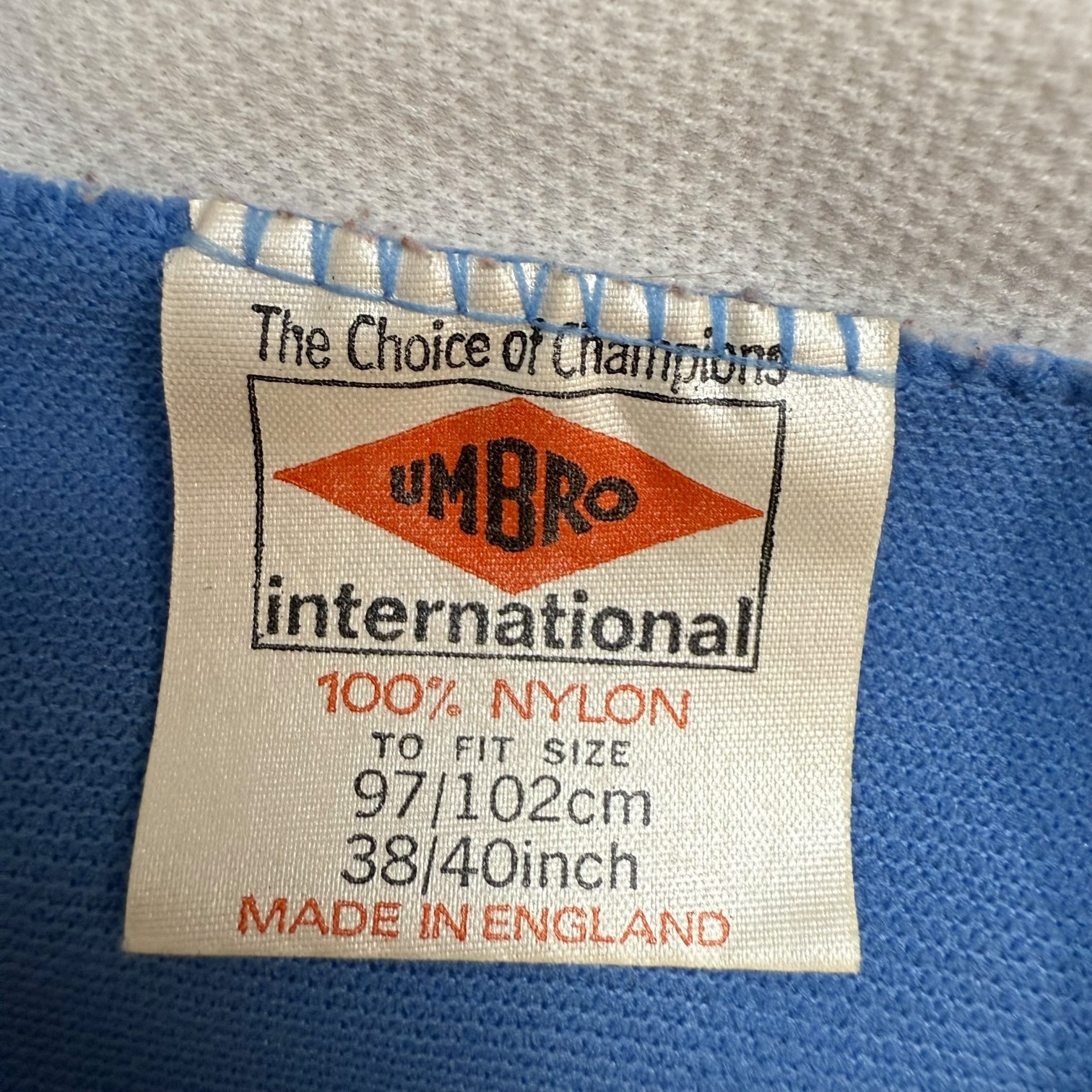 1977 Umbro Manchester City Home Jersey Blue