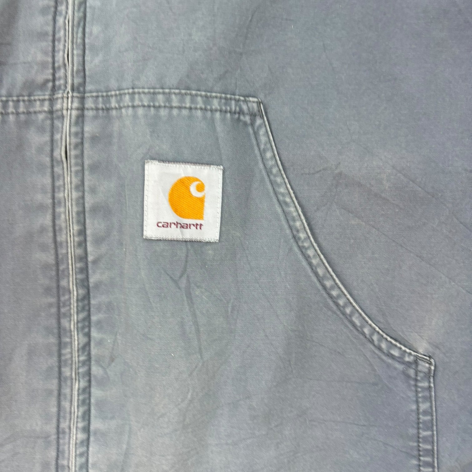 Vintage Carhartt Active Hooded Jacket Slate Grey