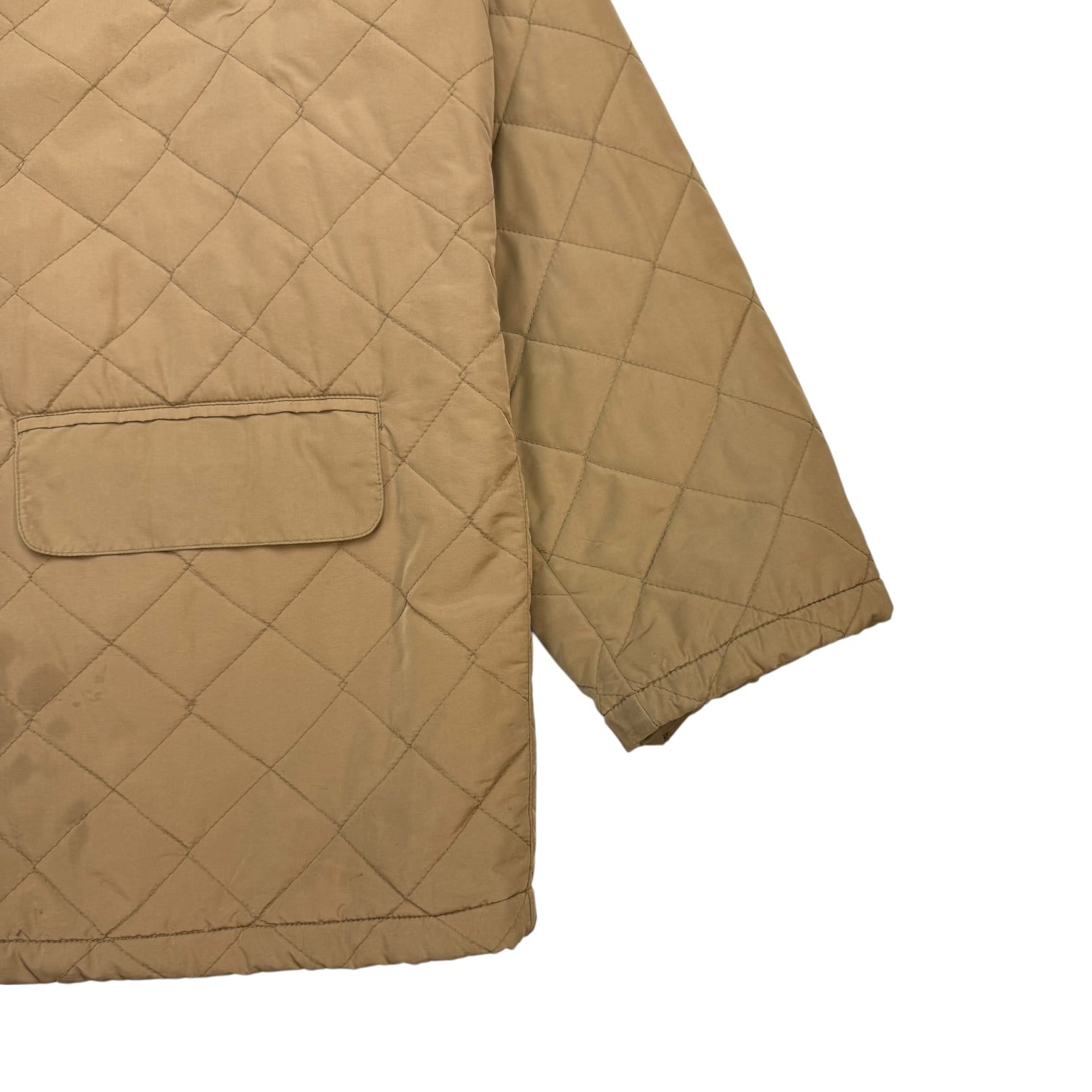 Vintage Polo Ralph Lauren Quilted Barn Jacket Tan