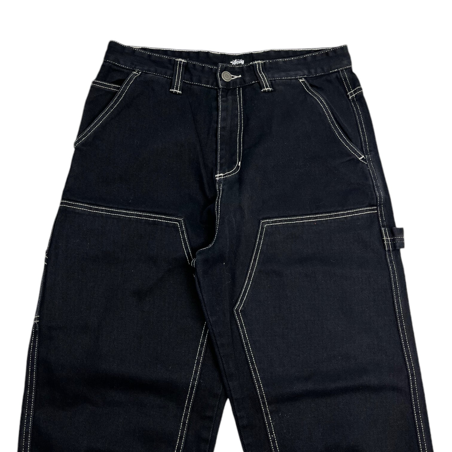 Stussy Contrast Stitch Work Pant Black