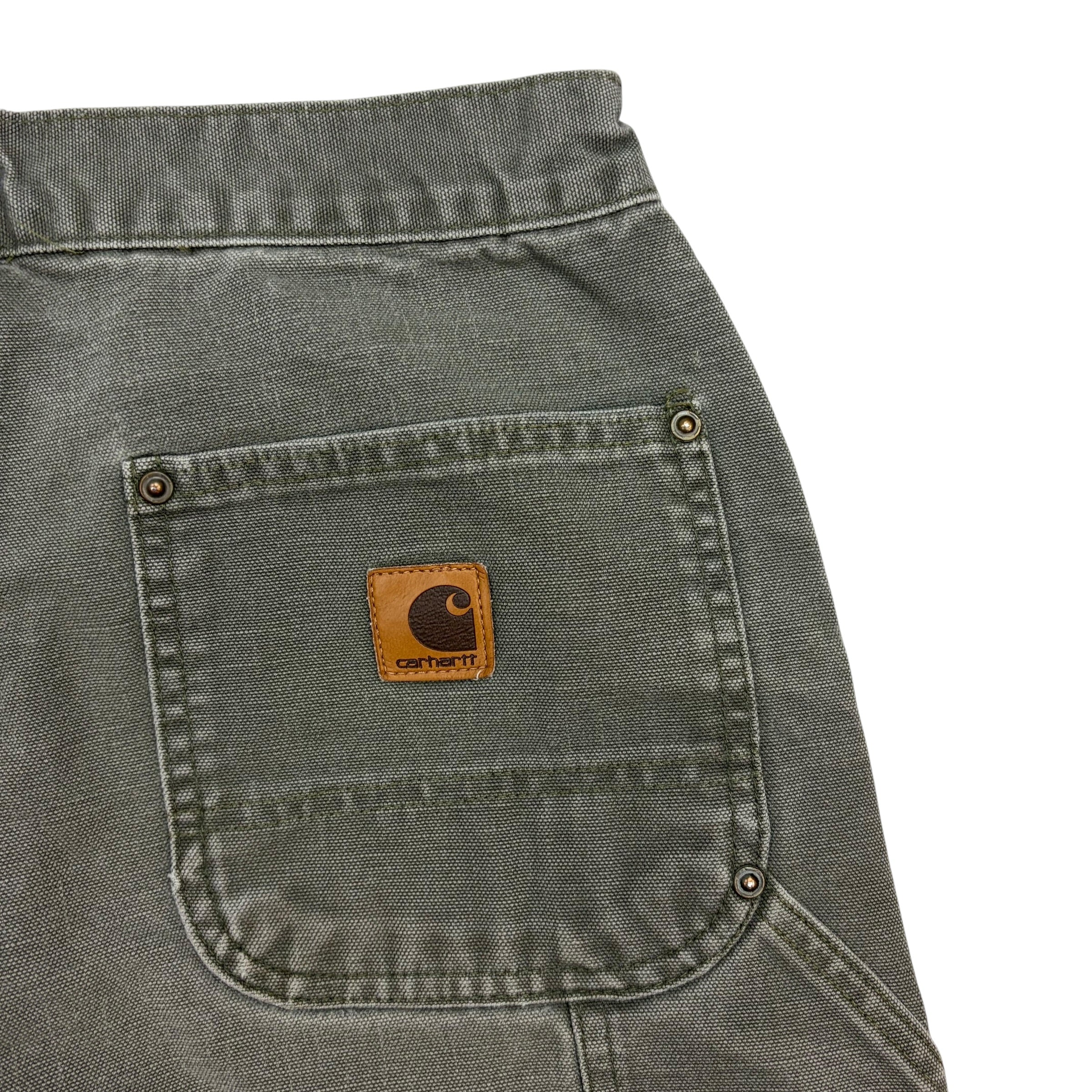 Vintage Carhartt Double Knee Pants Moss Green