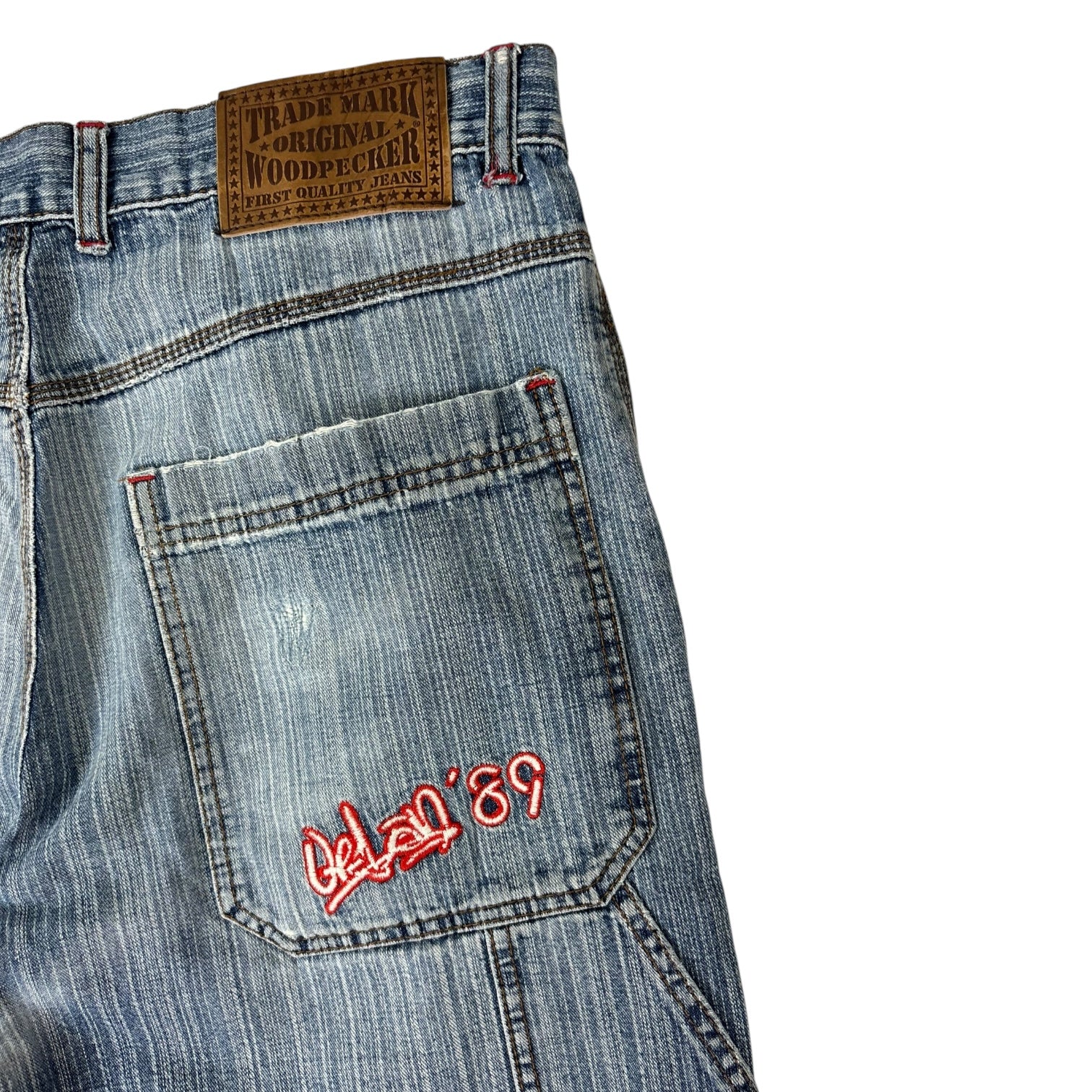 Vintage Y2K Woodpecker Carpenter Jeans Medium Wash