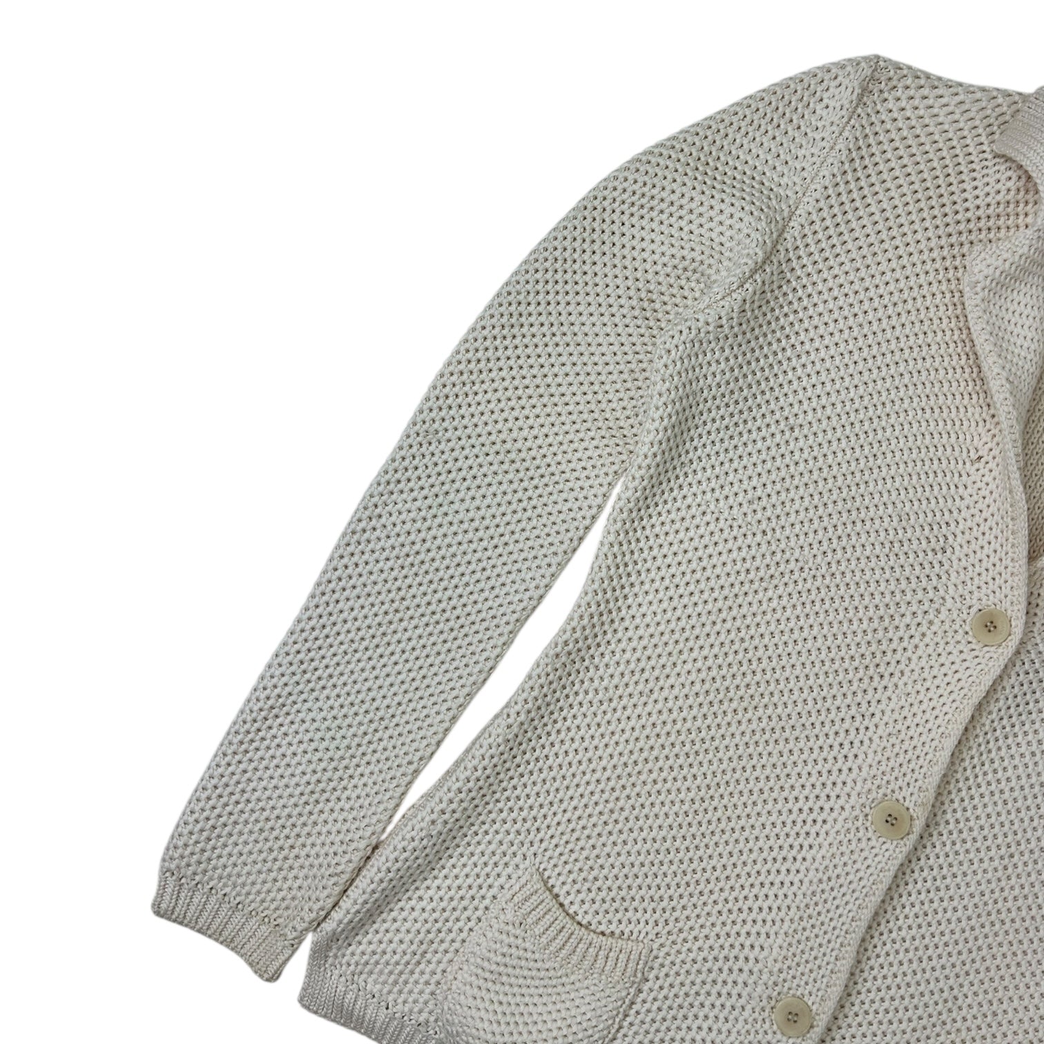 Loro Piana Napier Knit Cardigan Cream