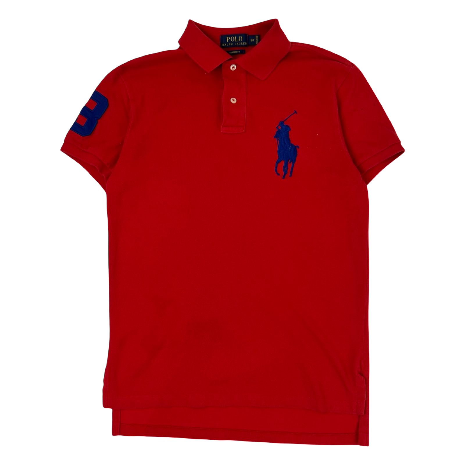 Vintage Polo Ralph Lauren Custom Slim Fit Mesh Polo Shirt Red