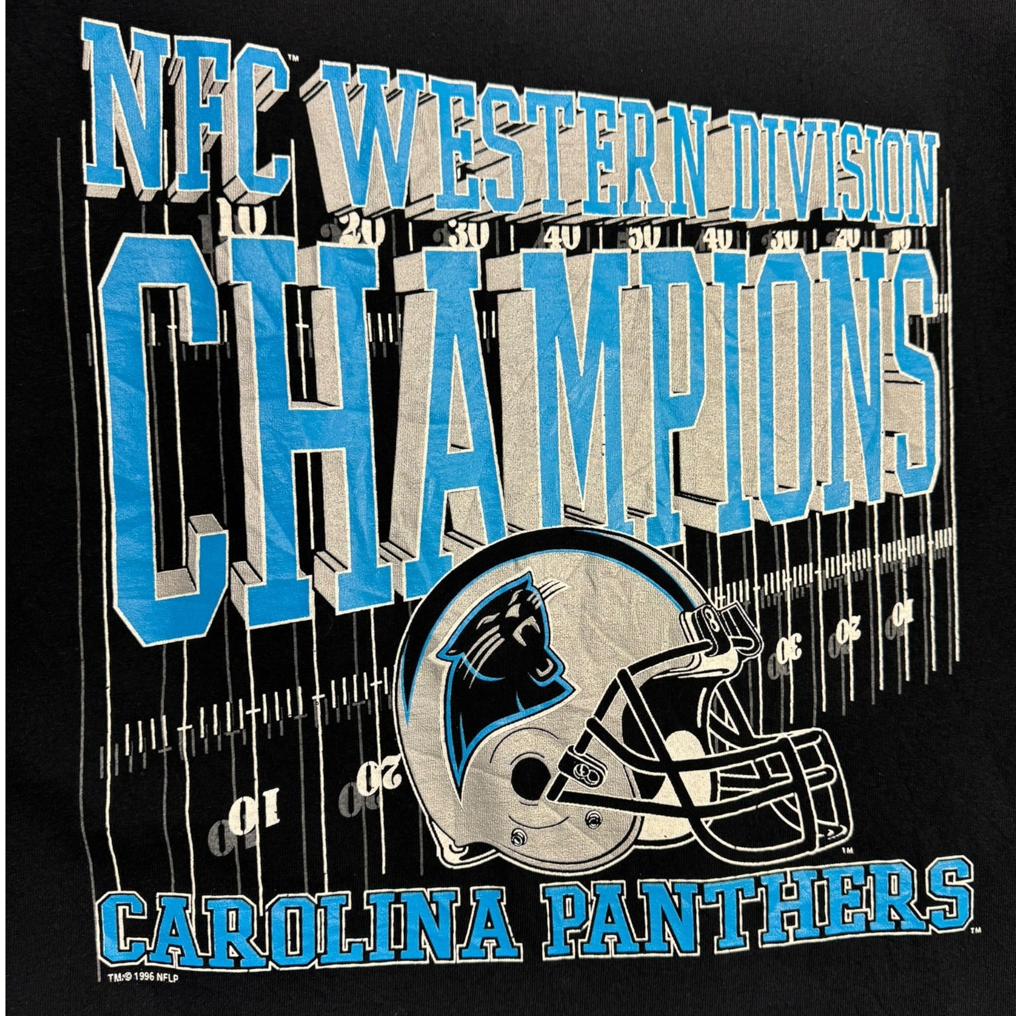 1996 Carolina Panthers NFC Western Division Champions T-Shirt