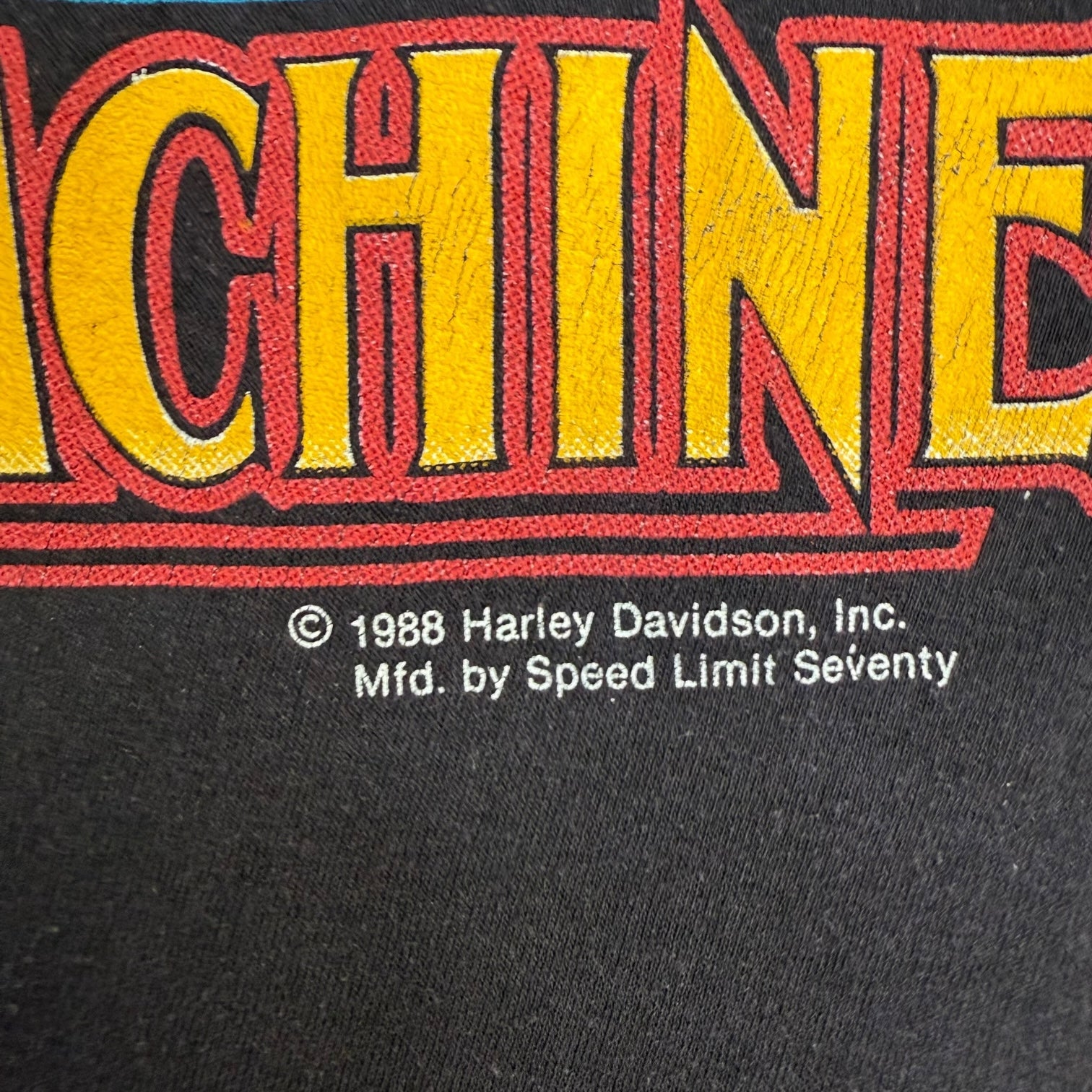 1988 Harley Davidson ‘Mean Machine’ Tank Top Black