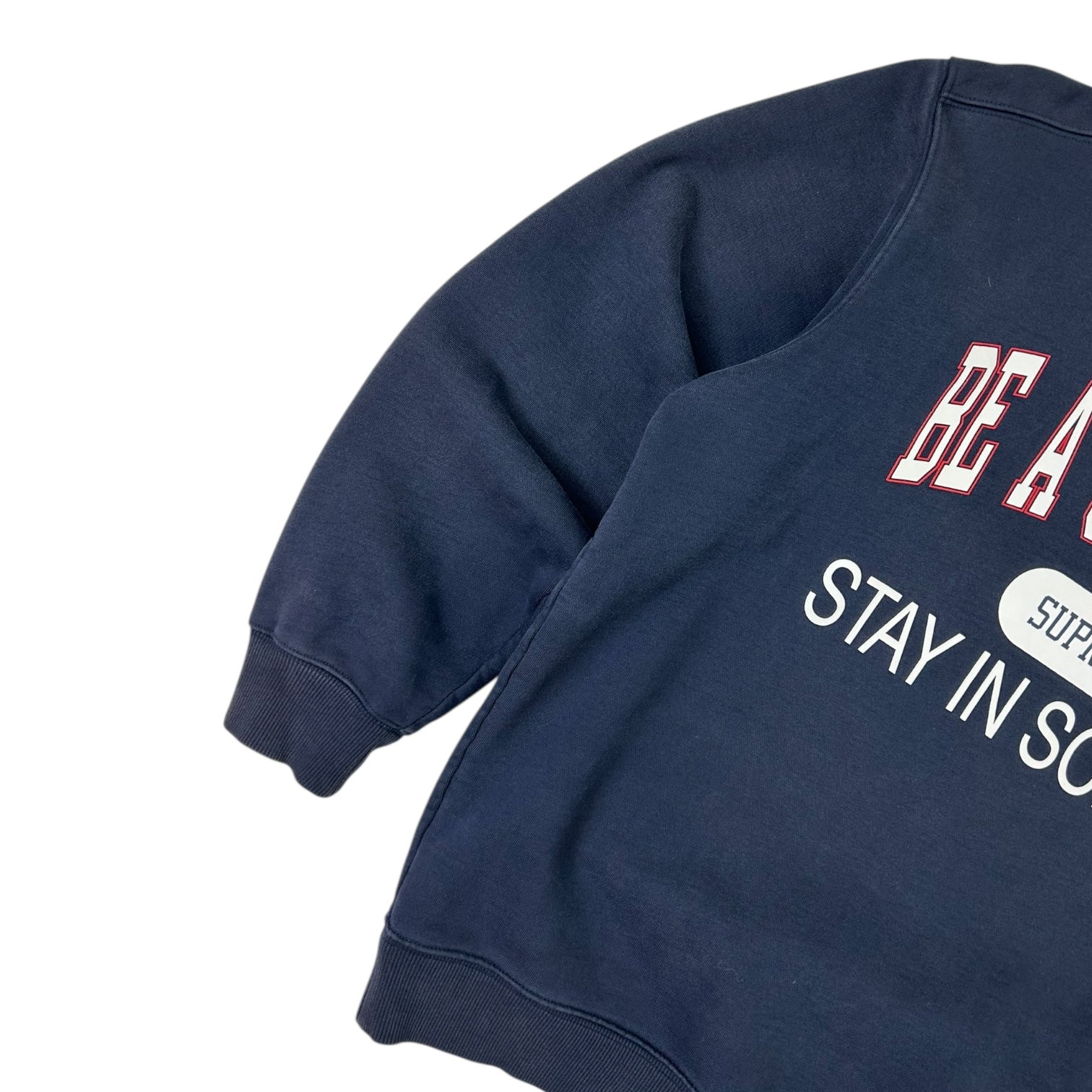 Supreme x Champion Stay In School Crewneck Navy