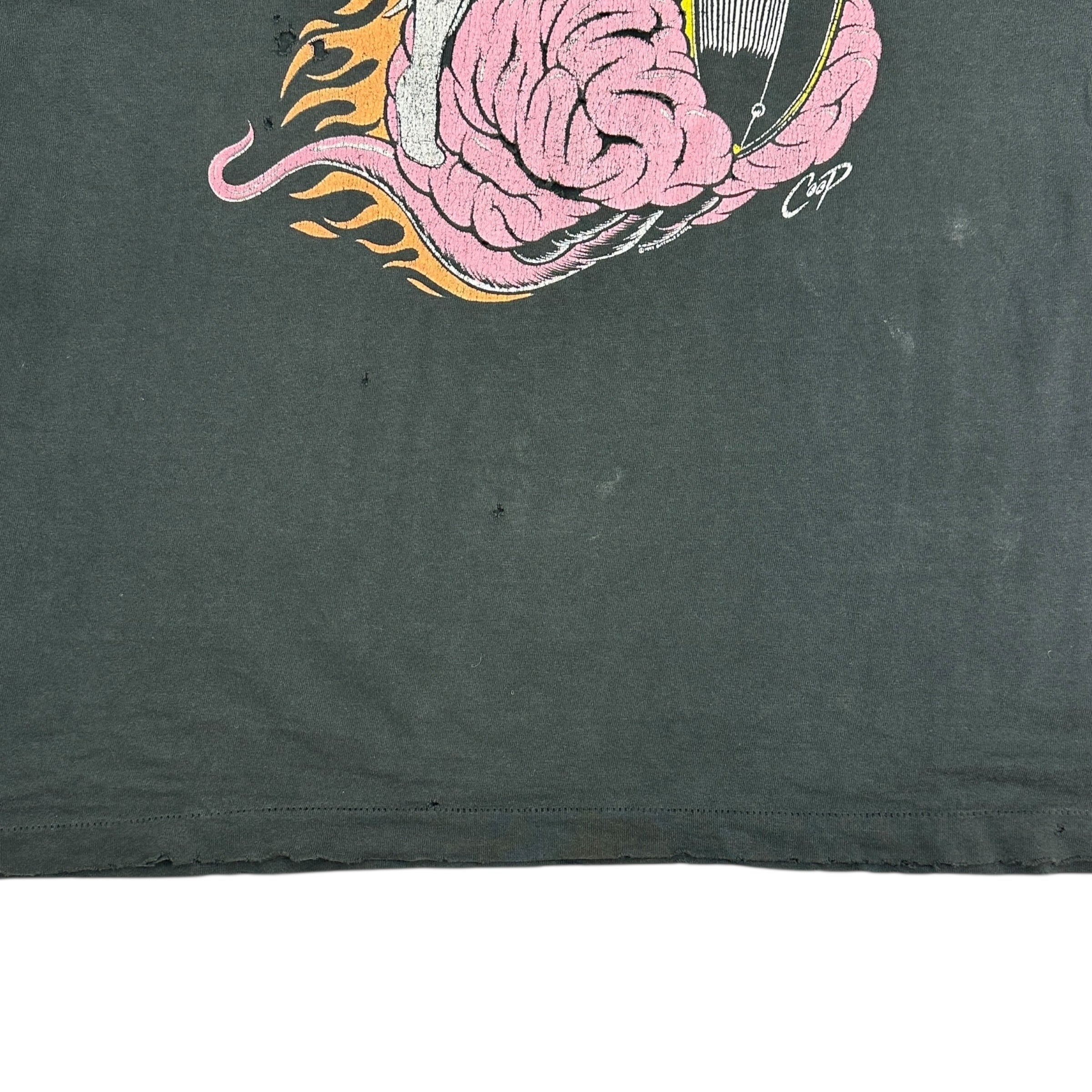 1993 Butthole Surfers Coop Art Cowboy Tee Black