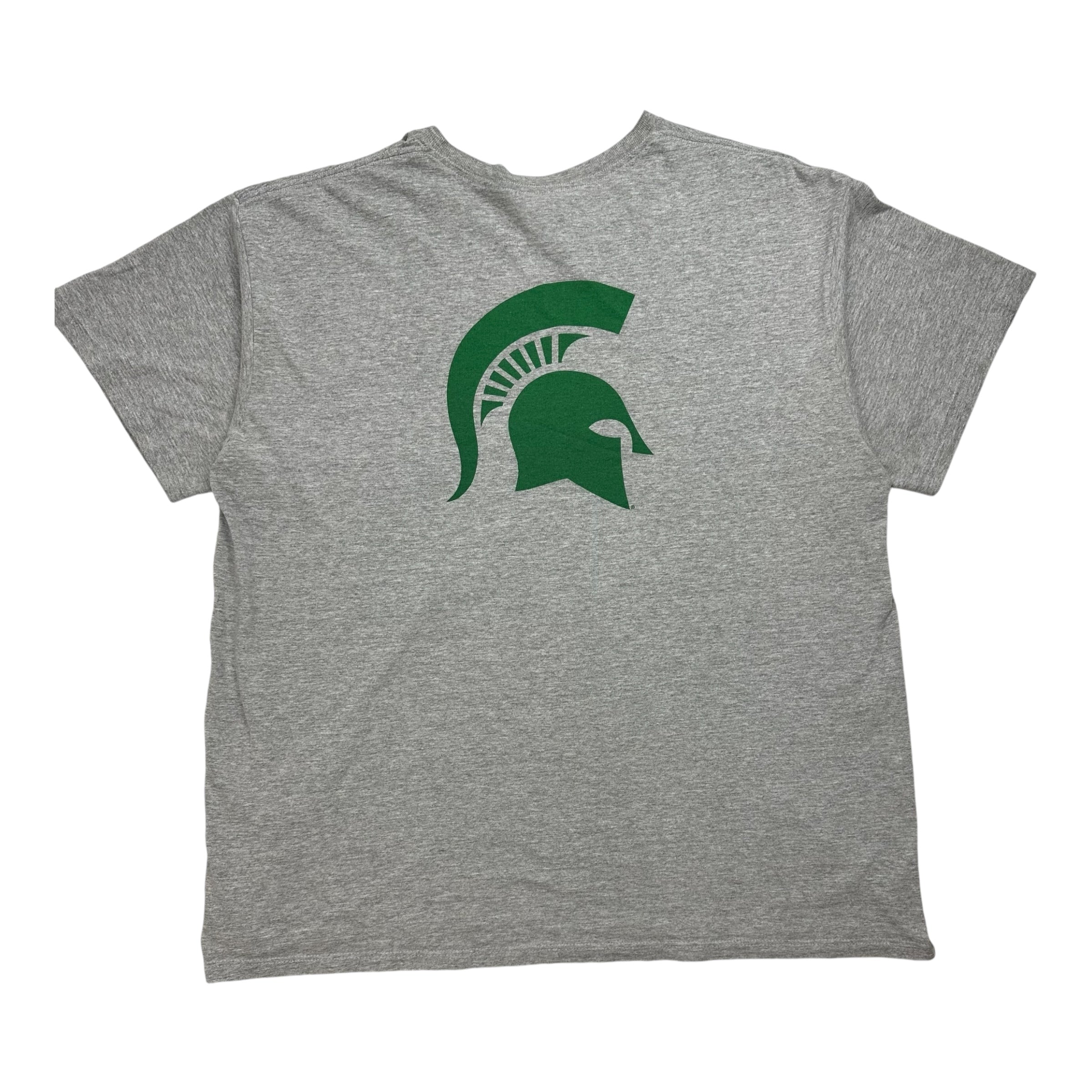 Vintage Nike Michigan State Spartans Center Swoosh Tee Grey