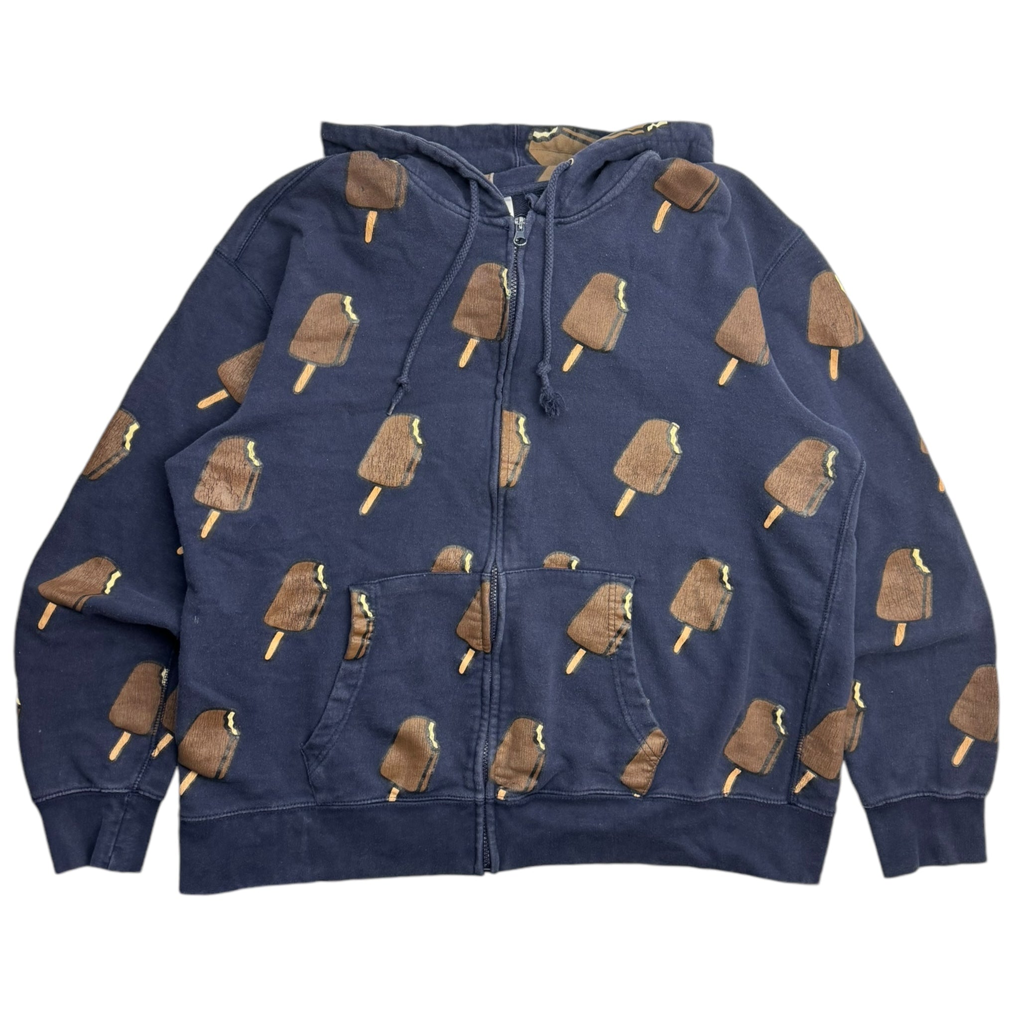 Ice Cream All Over Print Popsicle Zip Up Hoodie