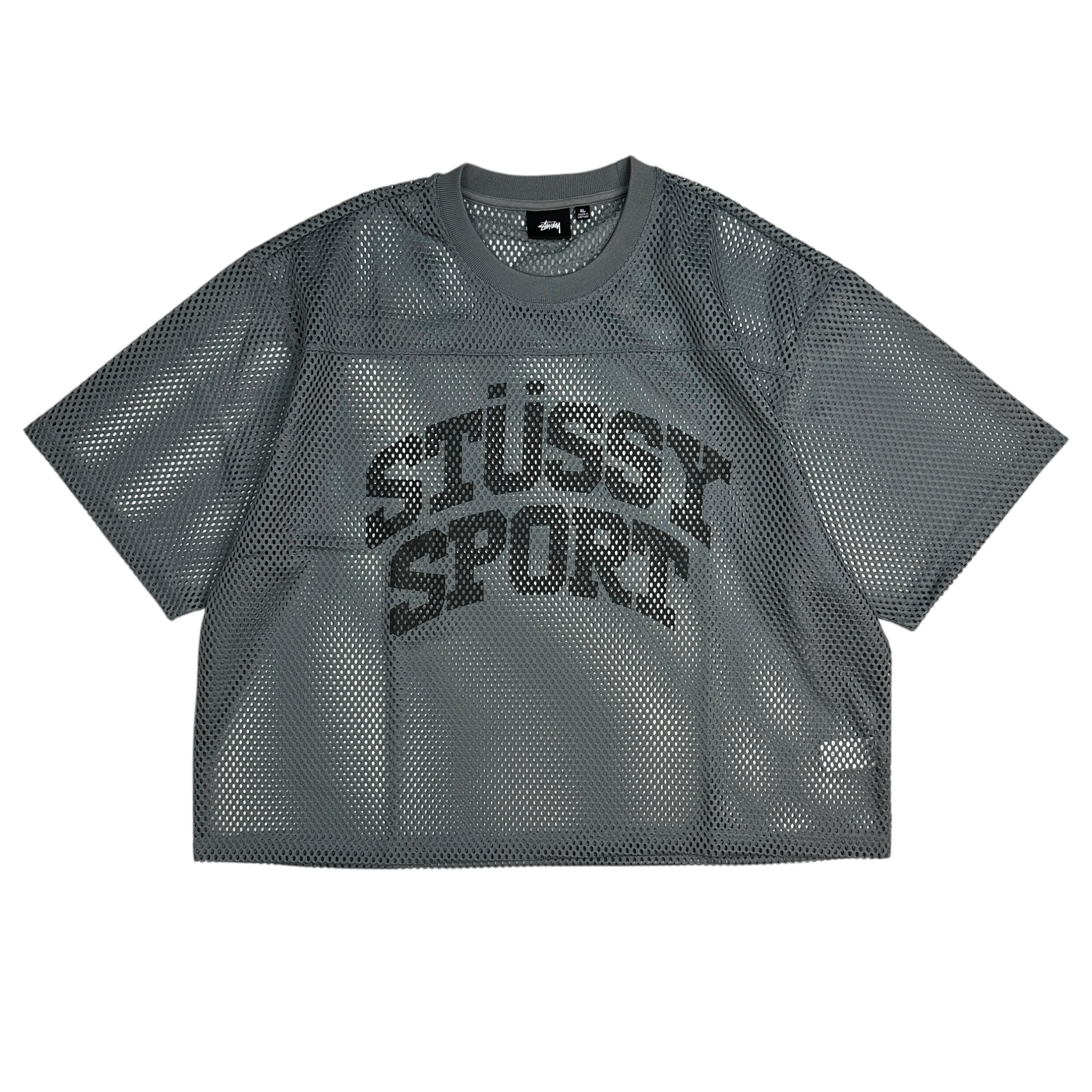 Stussy Sports Mesh Jersey Grey