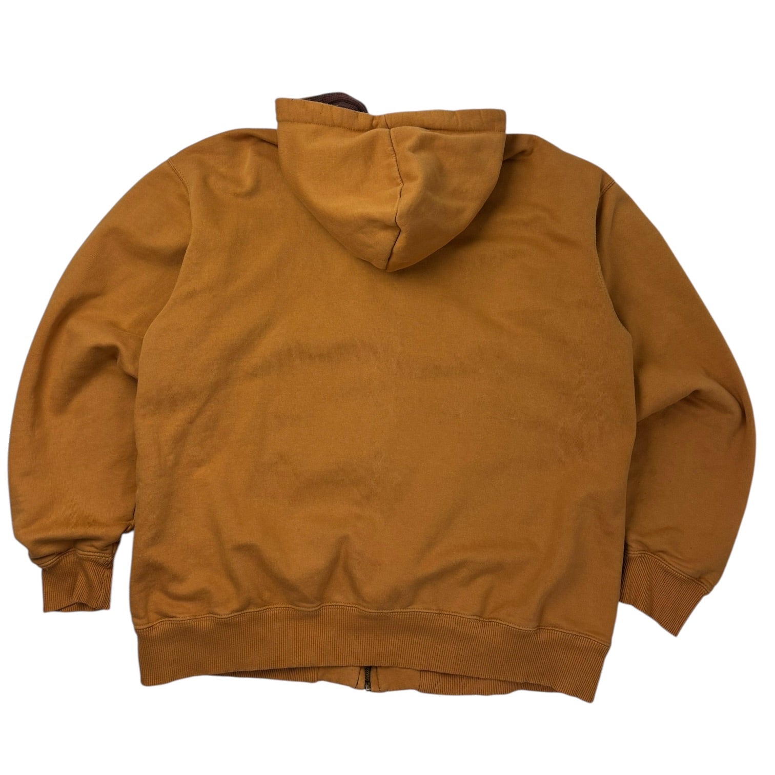 Vintage Champs Thermal Full-Zip Hoodie Golden Brown