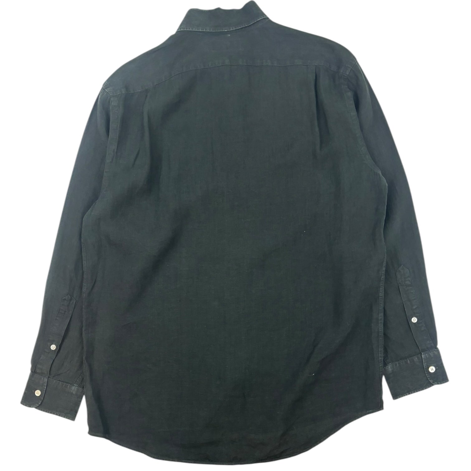 Ralph Lauren Purple Label Button-Up Dress Shirt Black