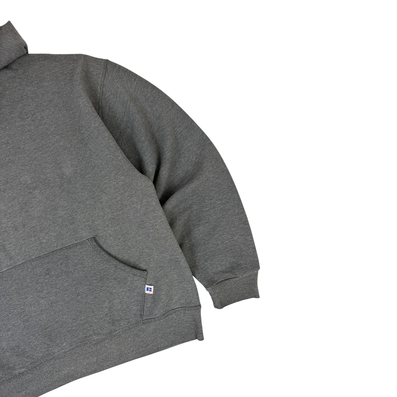 Vintage Russel Blank Hoodie Grey