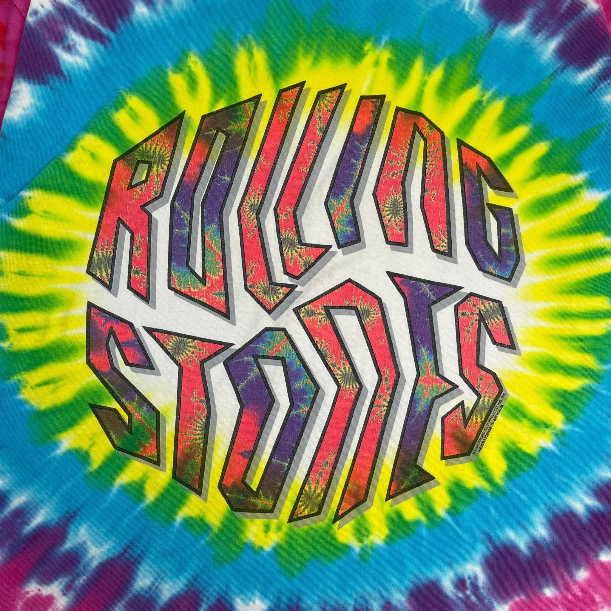 1994 The Rolling Stones Psychedelic Tie Dye T-Shirt