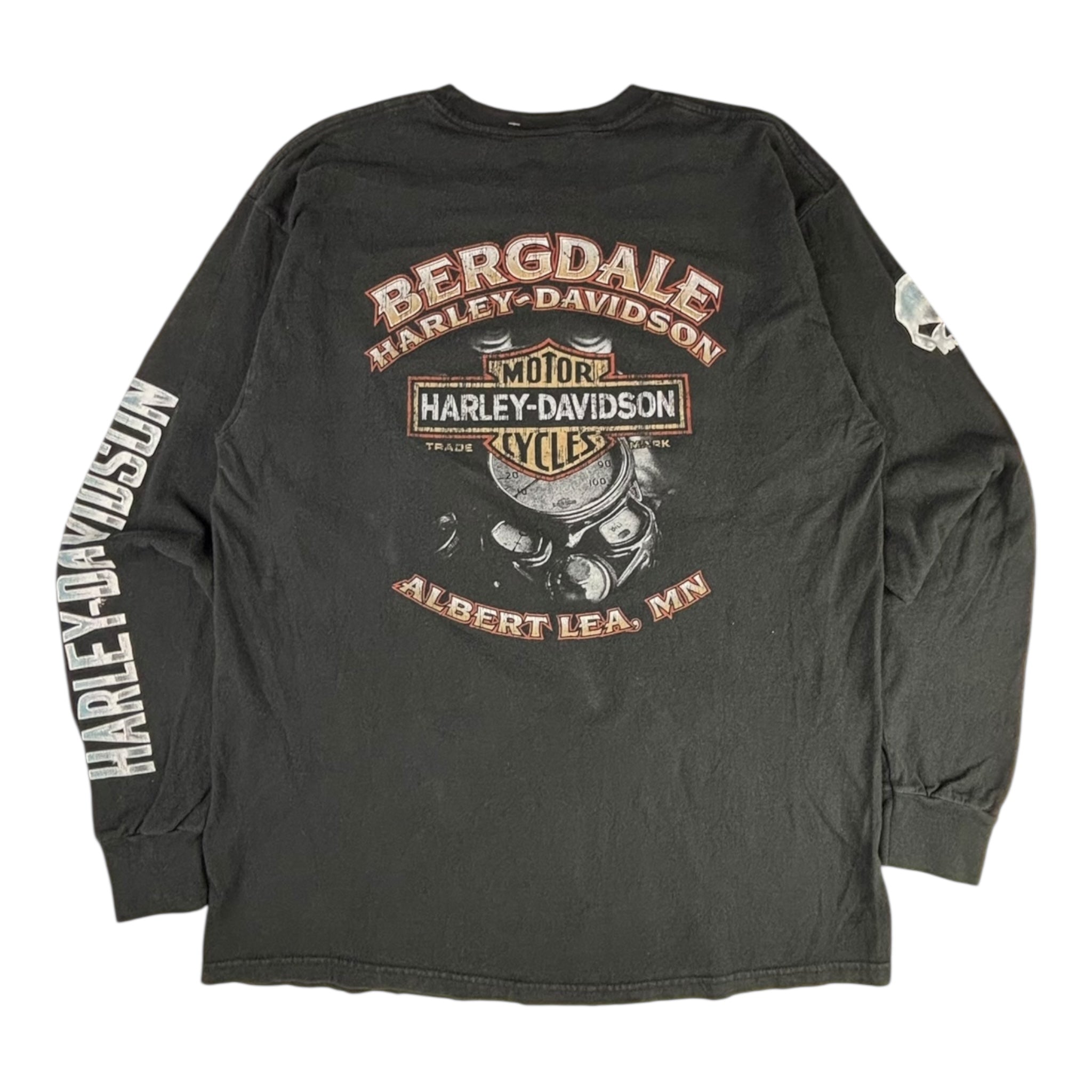 Vintage Harley Davidson Bergdale Albert Lea. MN Longsleeve T-Shirt