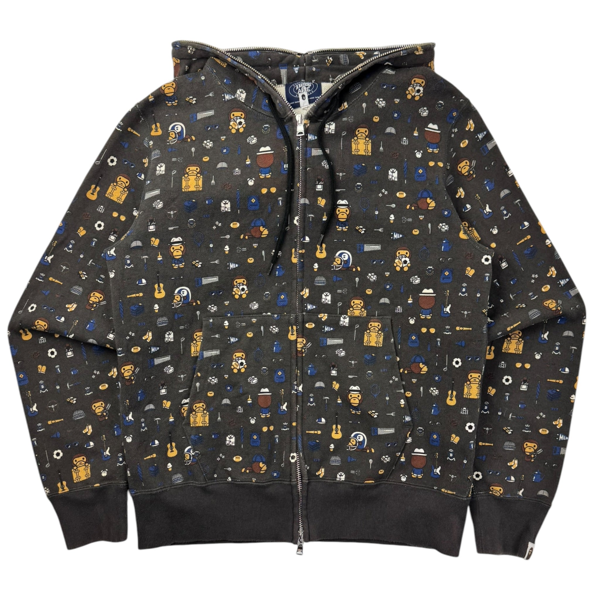 A Bathing Ape Baby Milo All Over Print Zip Up Hoodie