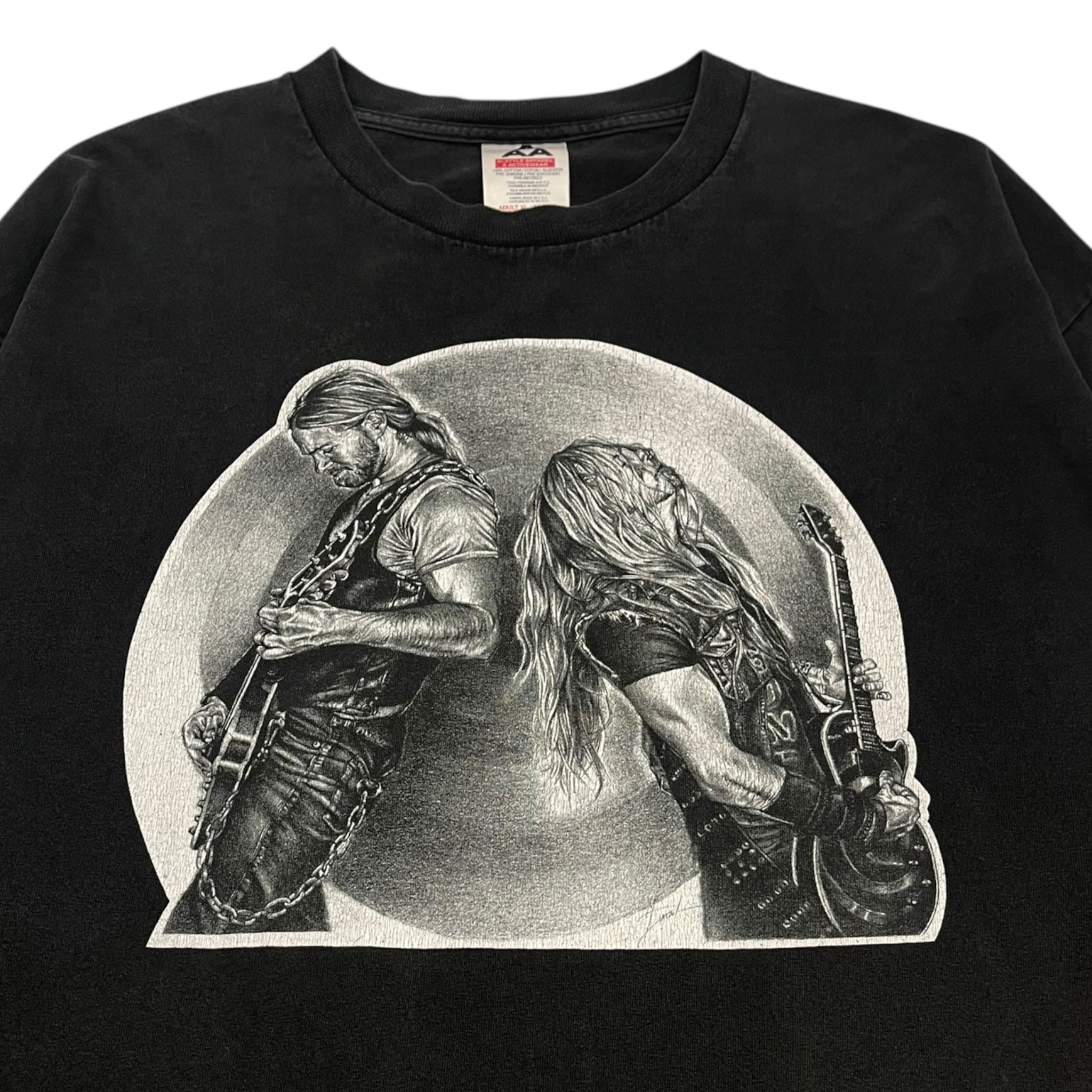 Vintage Zack Wylde ‘Black Label Society’ L/S T-Shirt Washed Black