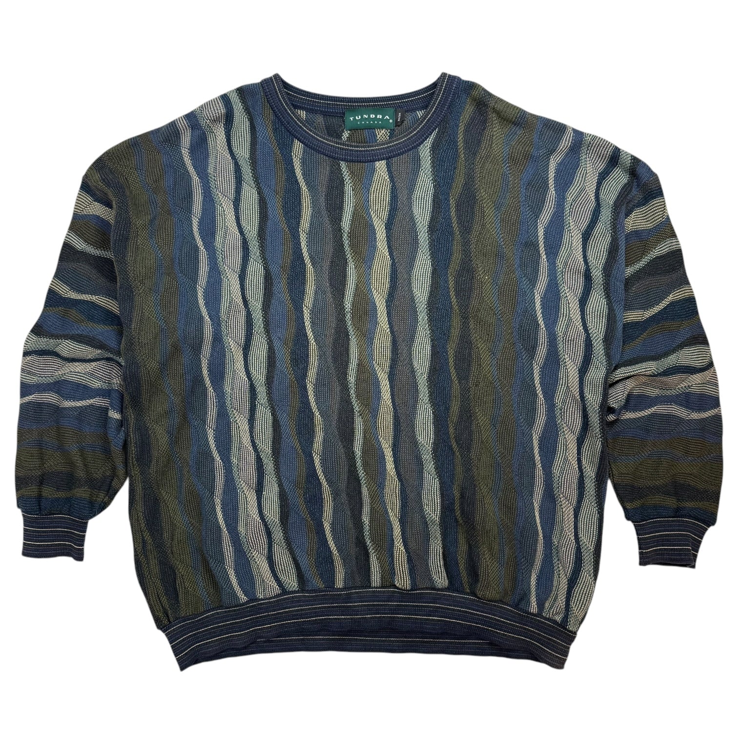 Vintage Tundra Knit Sweater Blue/Green