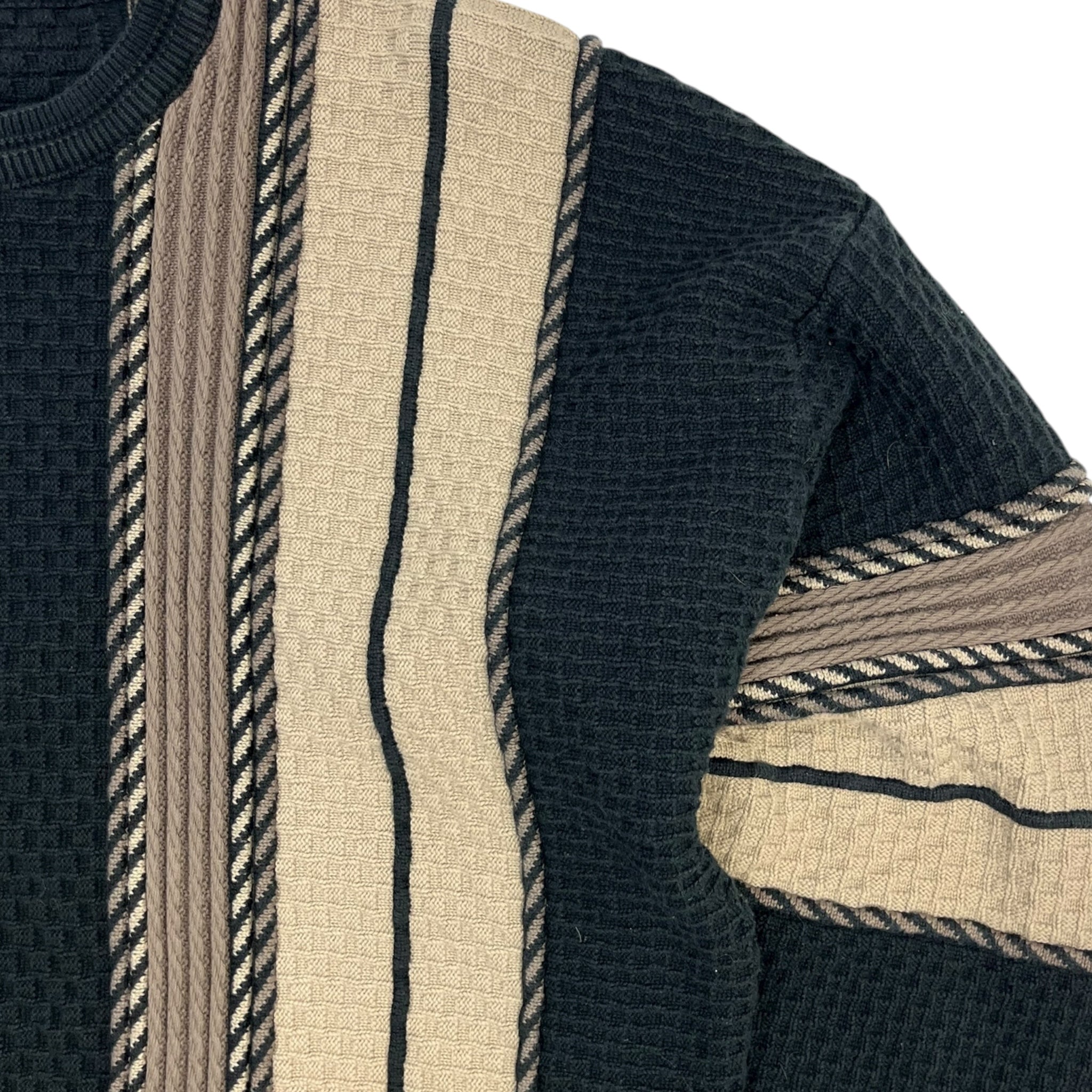 Vintage Squire Shop Vertical Textured Knit Brown/Black