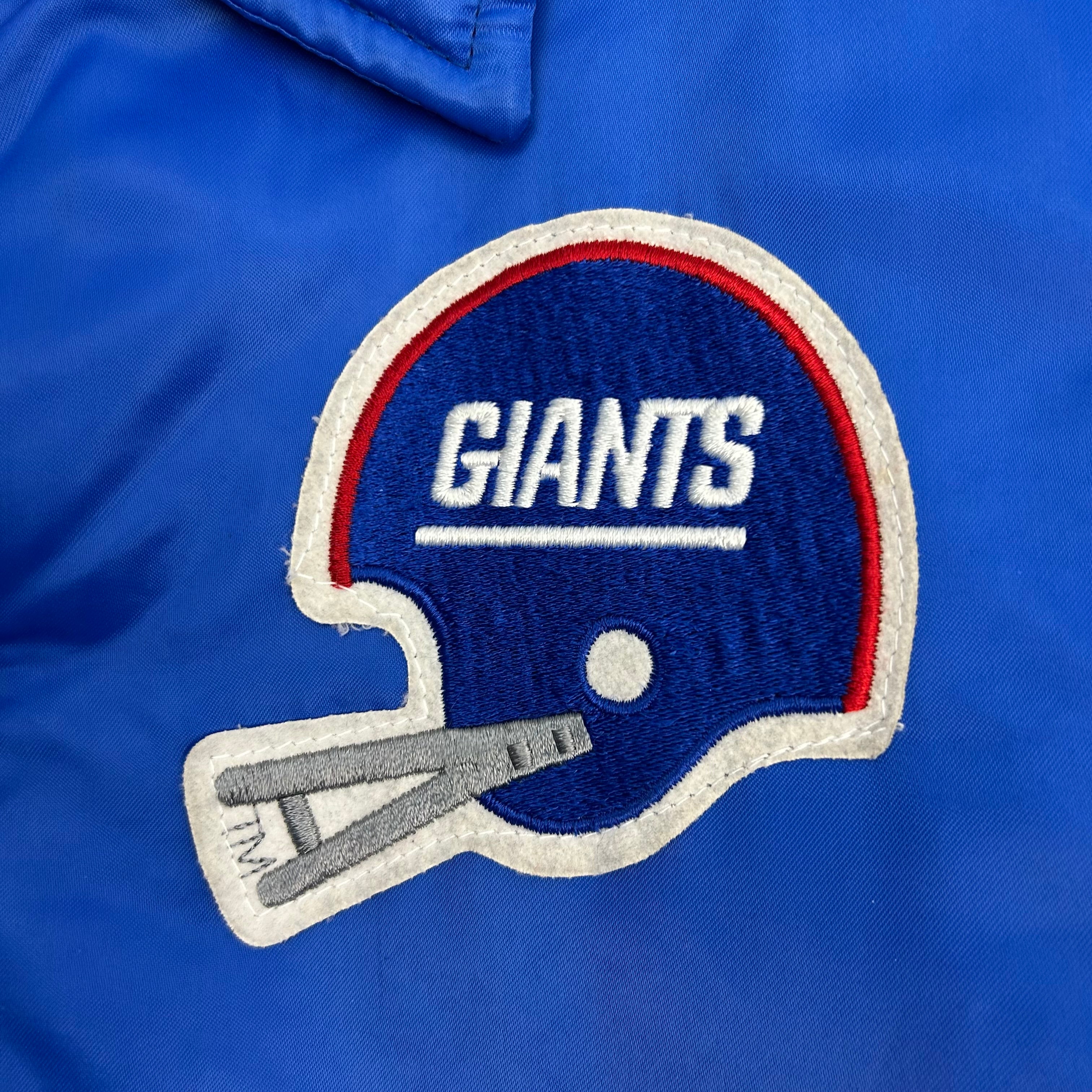 Vintage NFL New York Giants Satin Jacket Blue