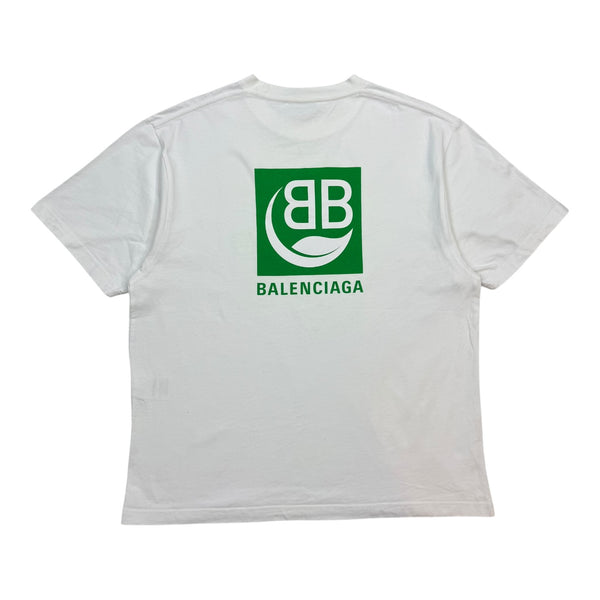 Balenciaga BB Eco Logo Tee White
