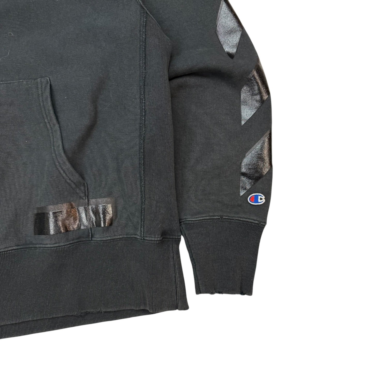 Off-White x Champion Reverse Weave Hoodie Black