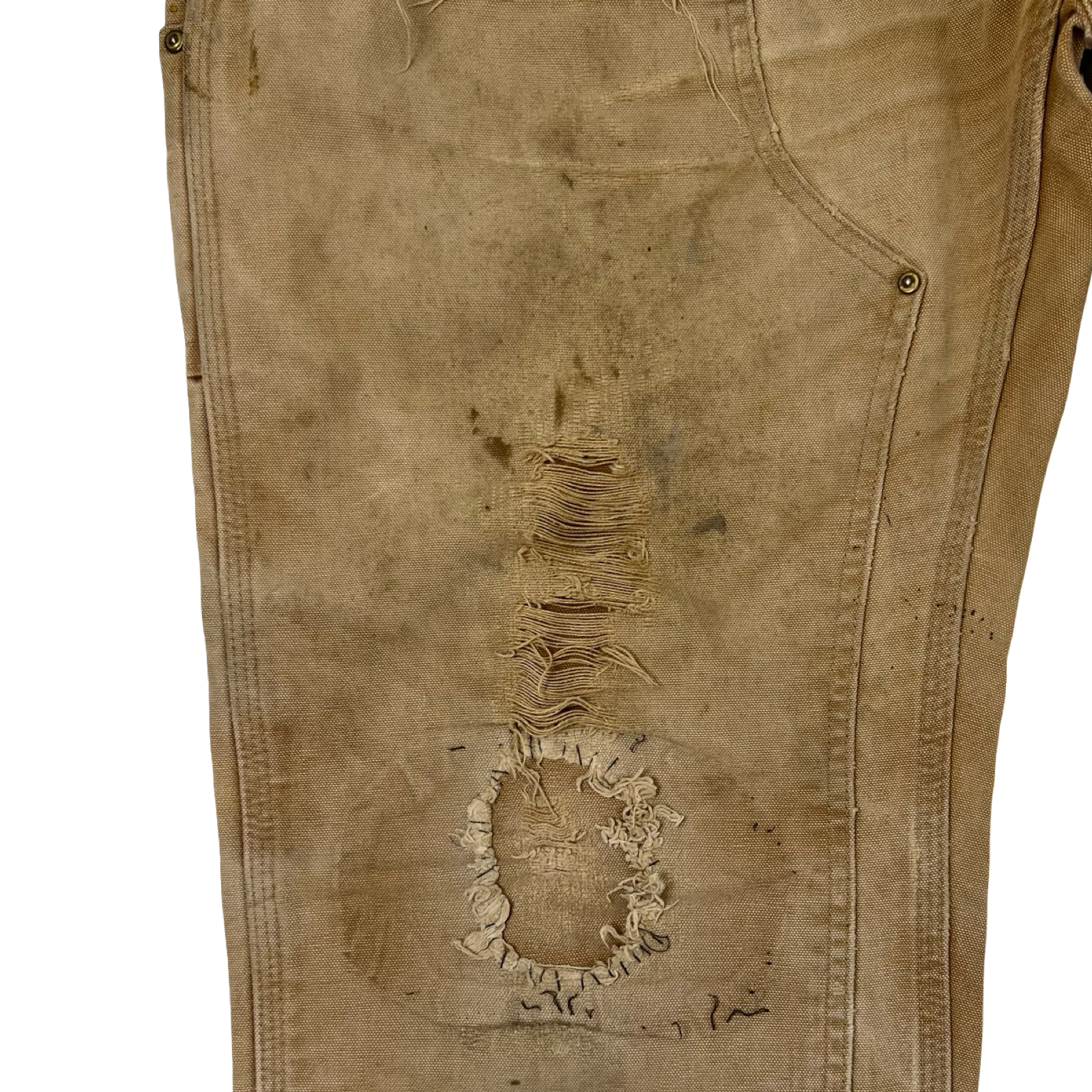 Vintage Carhartt Distressed Double Knee Pant Tan