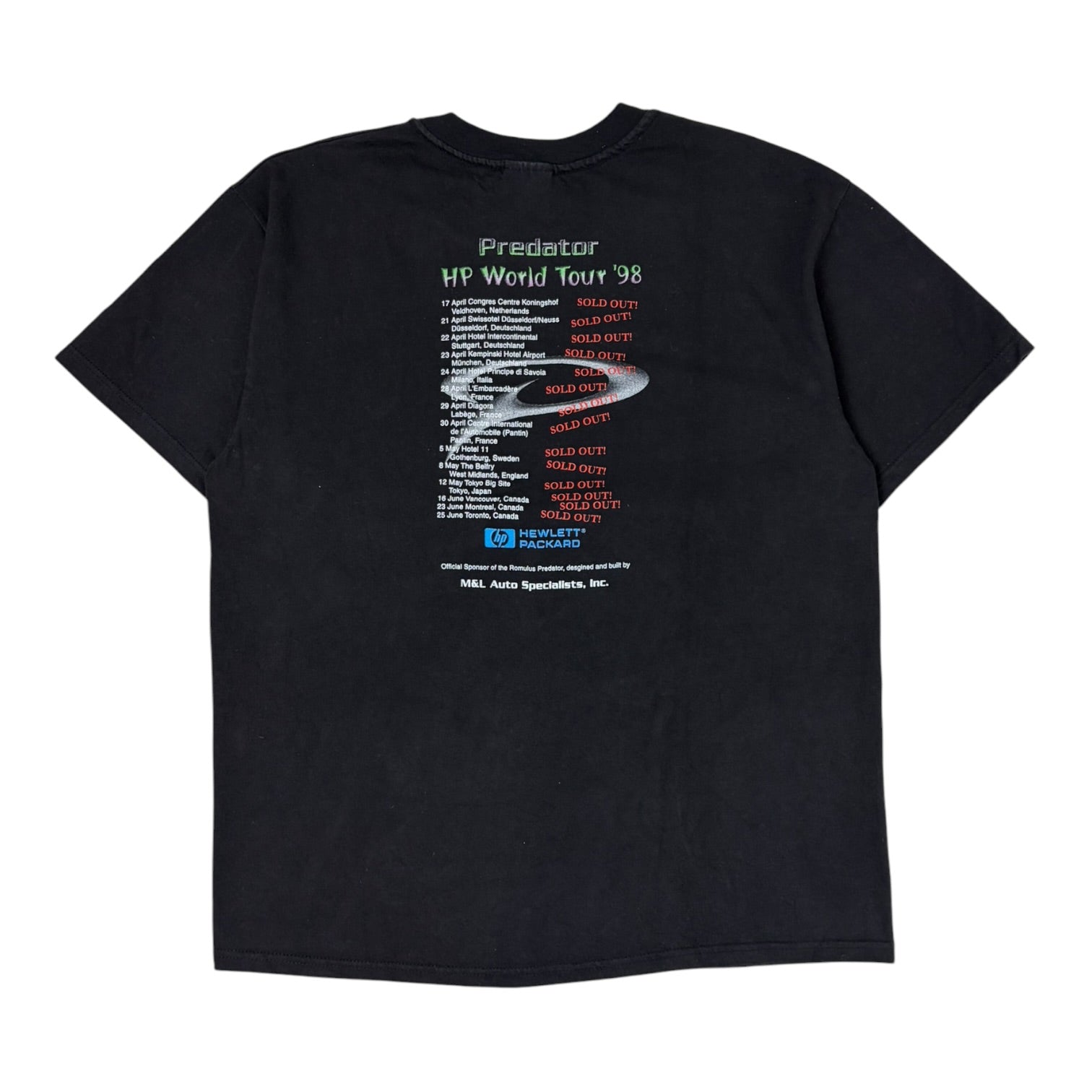 Vintage 1998 Hewlett-Packard World Tour Black