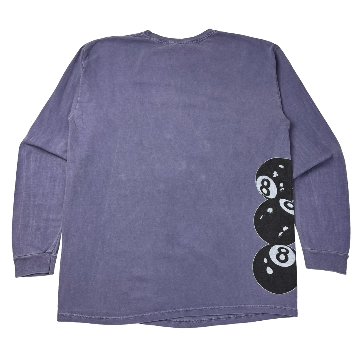 Stussy 8-Ball Stack Pigment Dyed L/S Tee Lavender