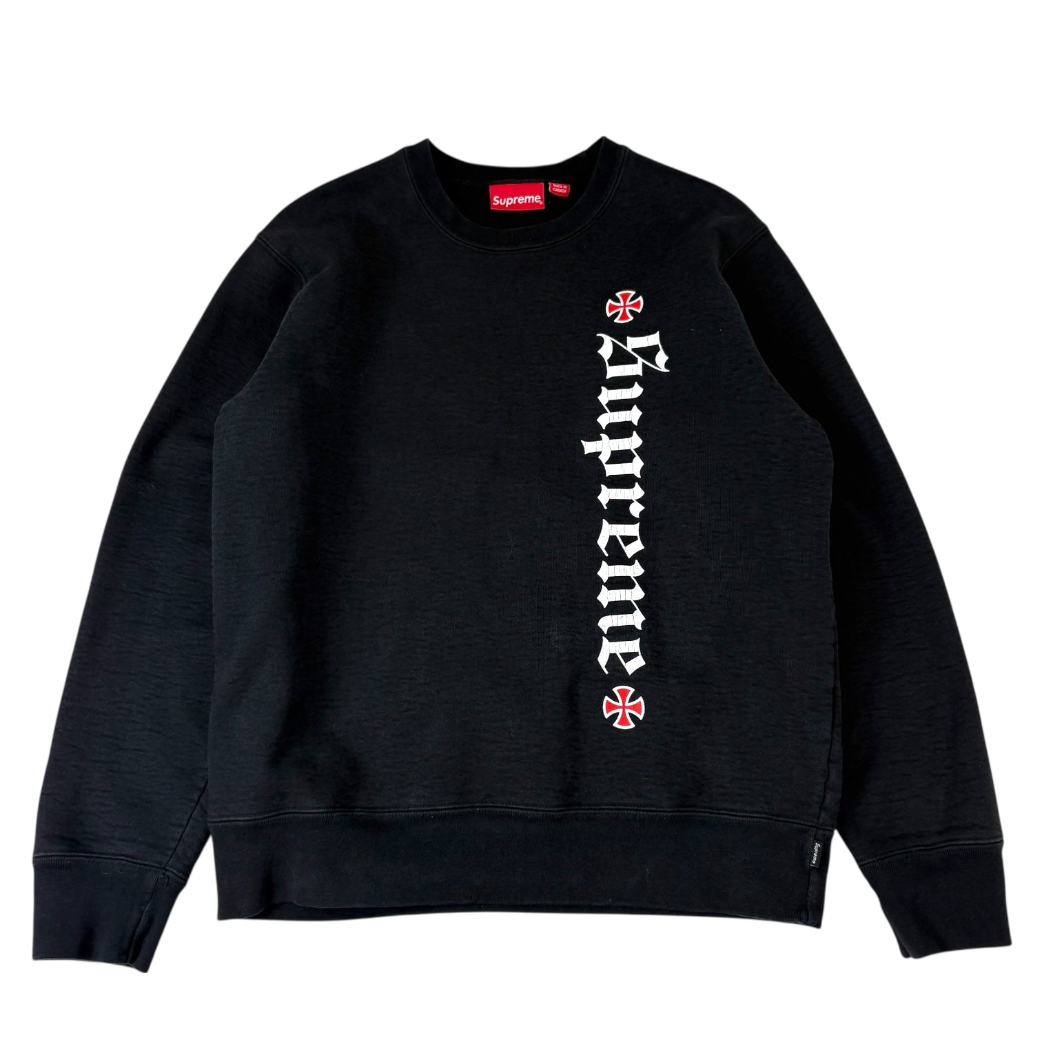 Supreme X Independent Crewneck Black
