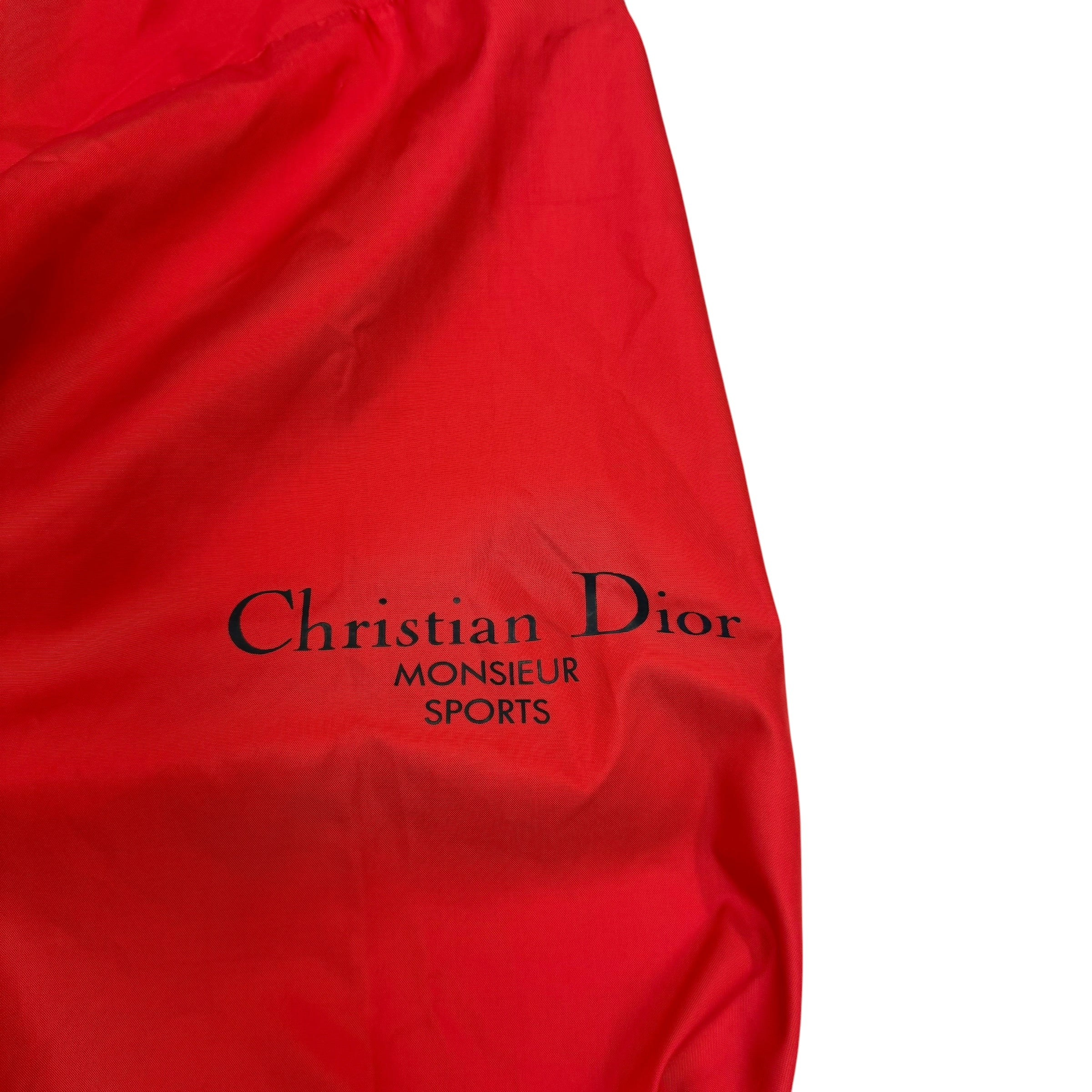 Vintage Christian Dior Sports Windbreaker Crewneck Red