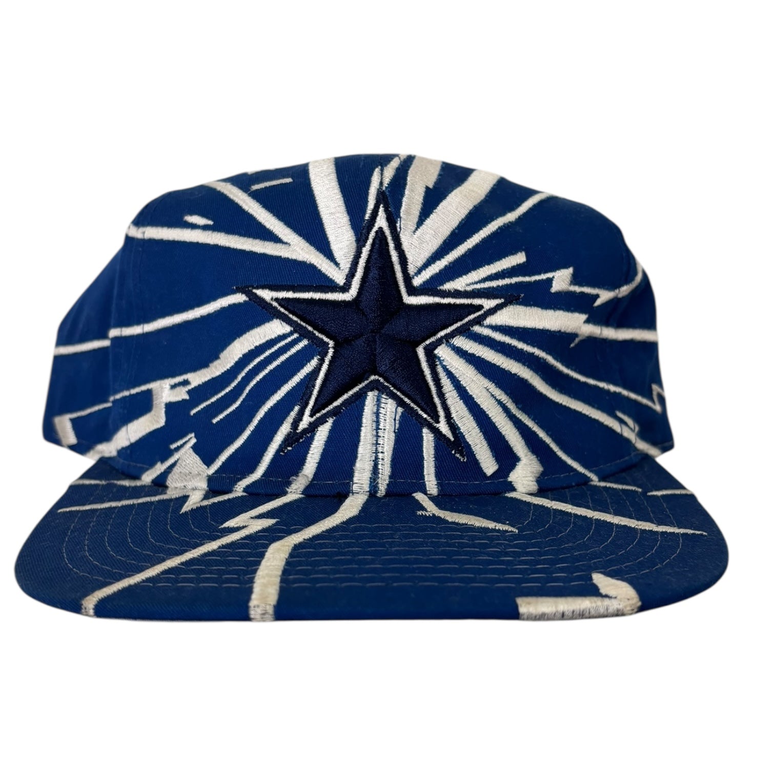 Vintage Dallas Cowboys Shock Wave SnapBack Hat Blue