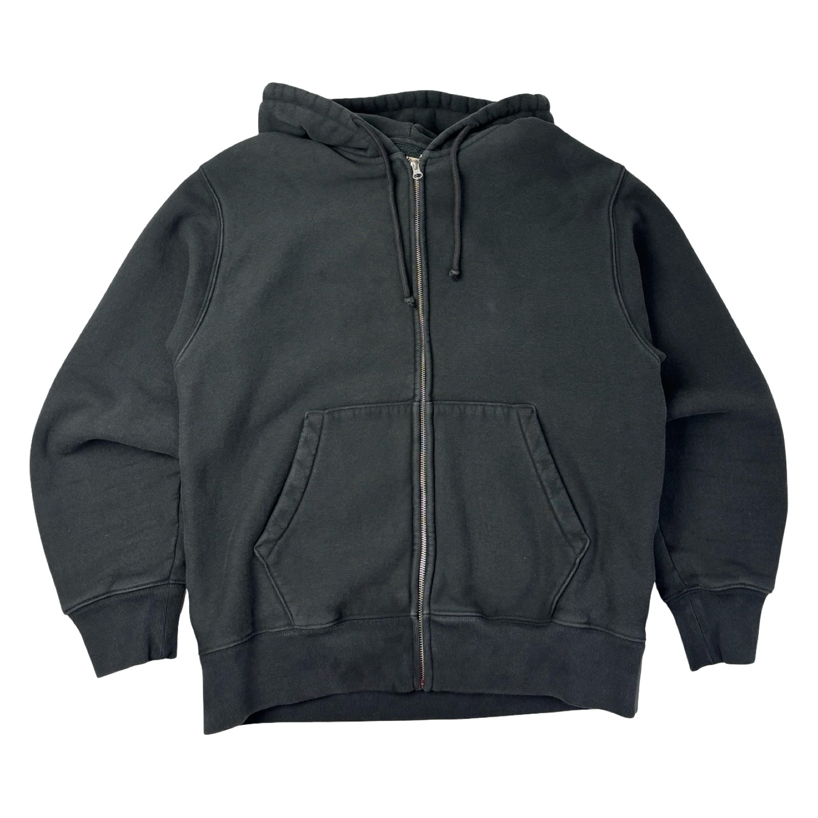 Stussy Sweats Basic Pigment Dyed Full-Zip Hoodie Washed Black