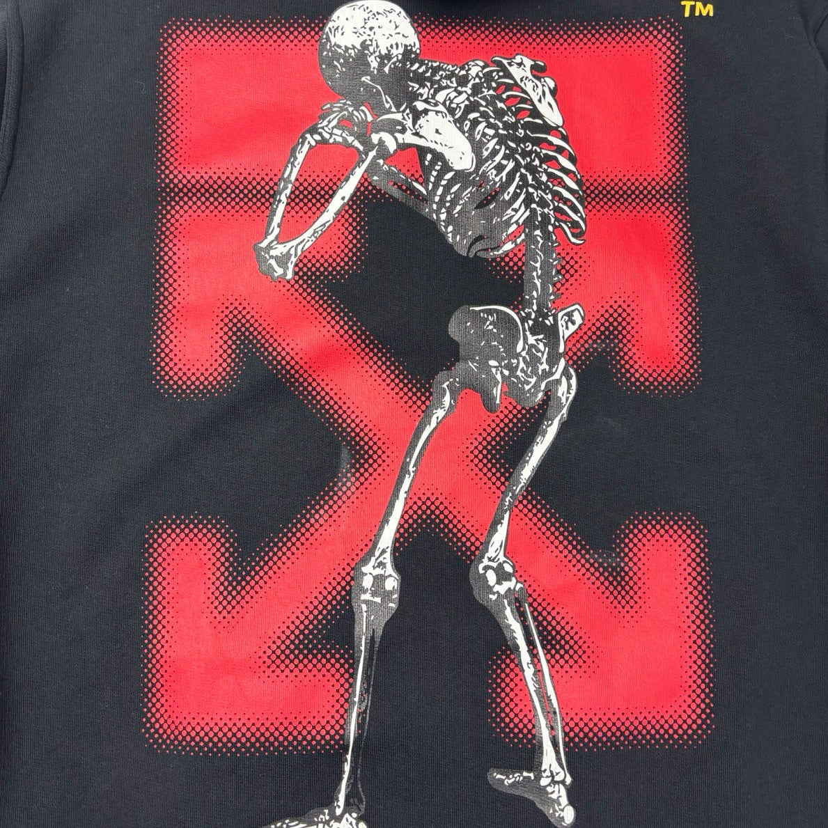 Off White X Undercover Skeleton Pullover Hoodie Black