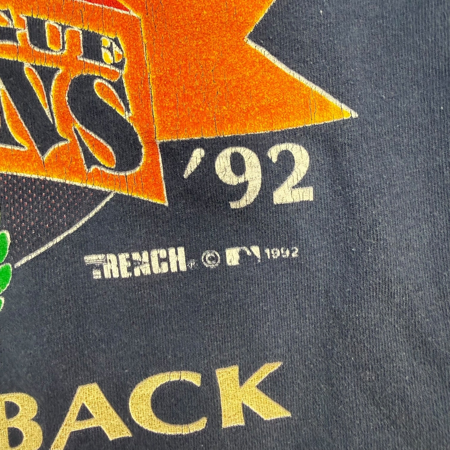 1992 Atlanta Braves Back To Back National League Champs Tee Navy