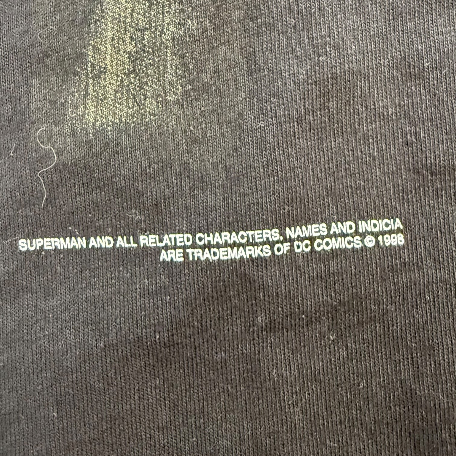 1998 Superman Tee Black