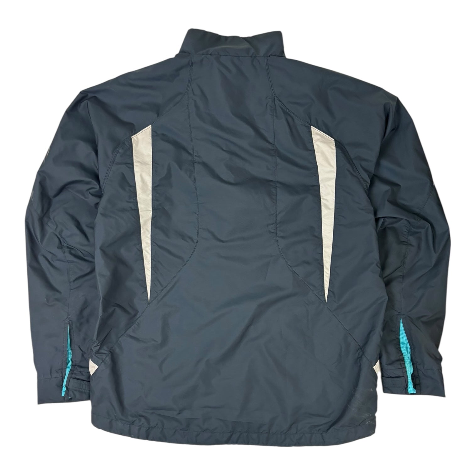 Vintage Nike Striped Windbreaker Dark Grey