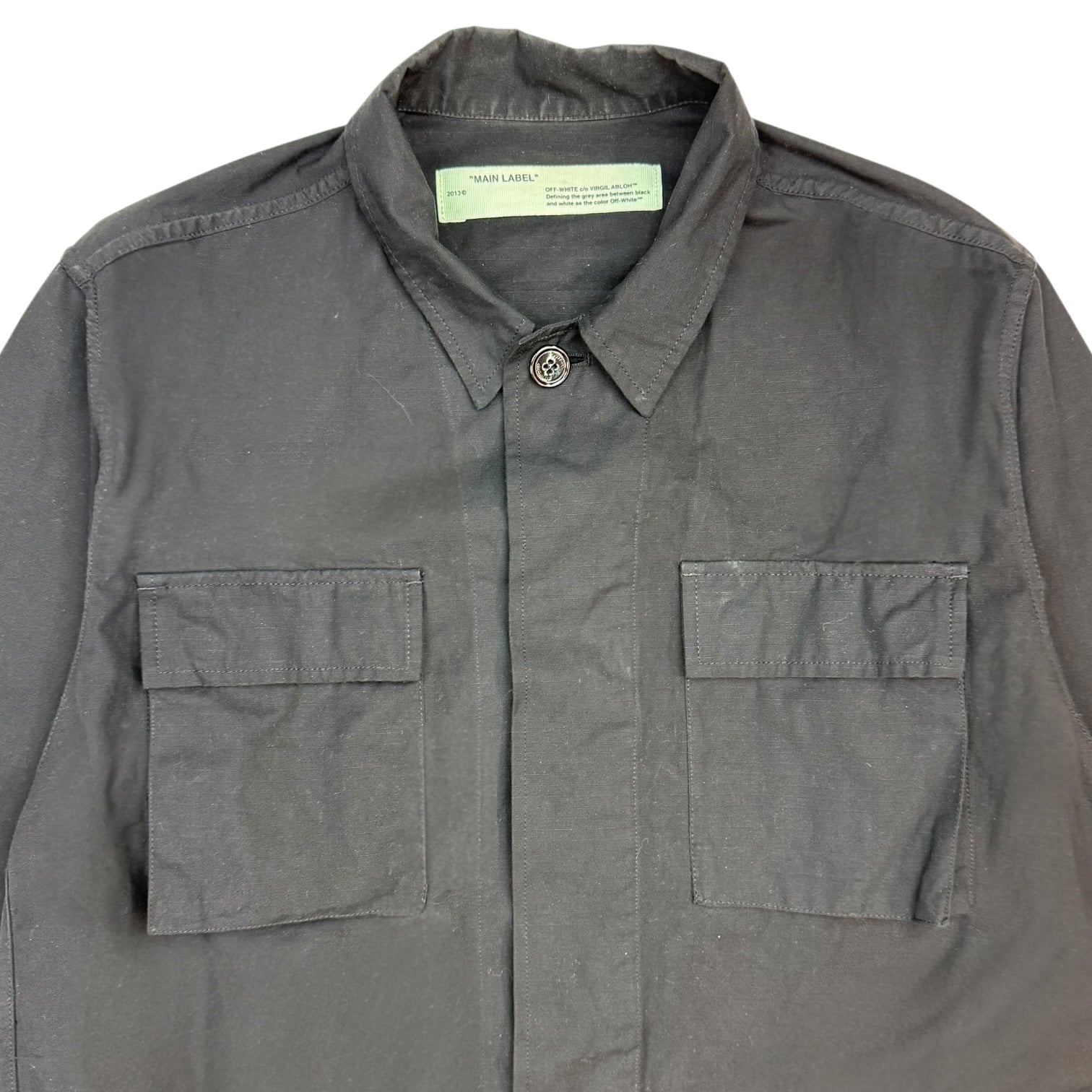 Off-White Fire Tape Field Jacket Black