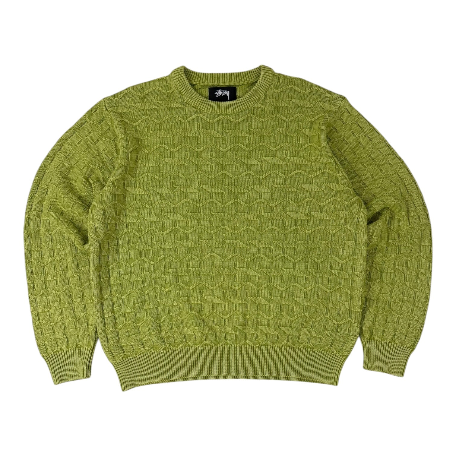 Stussy Strand Knit Sweater Lime