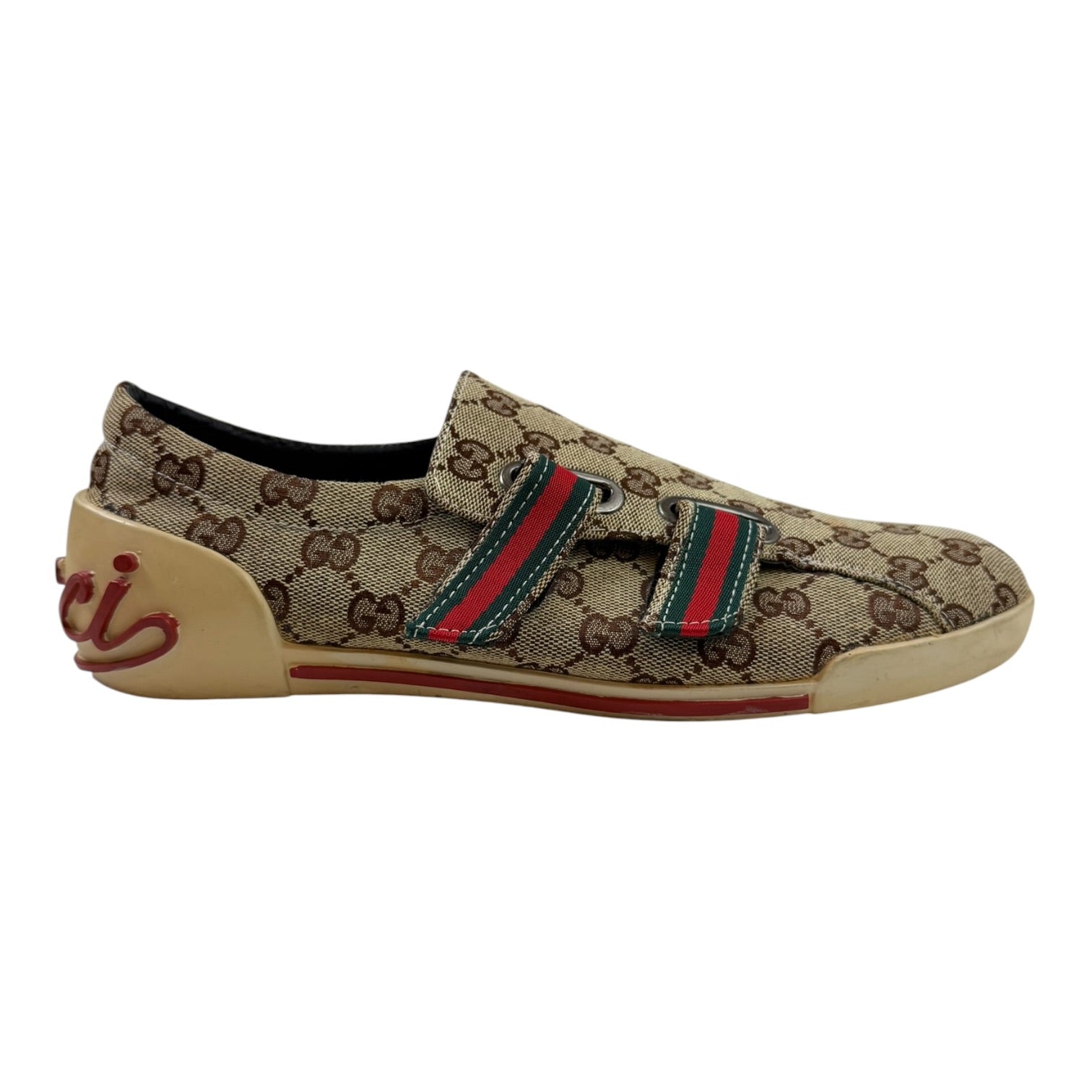 Gucci GG Monogram Canvas Velcro Sneakers (Used)