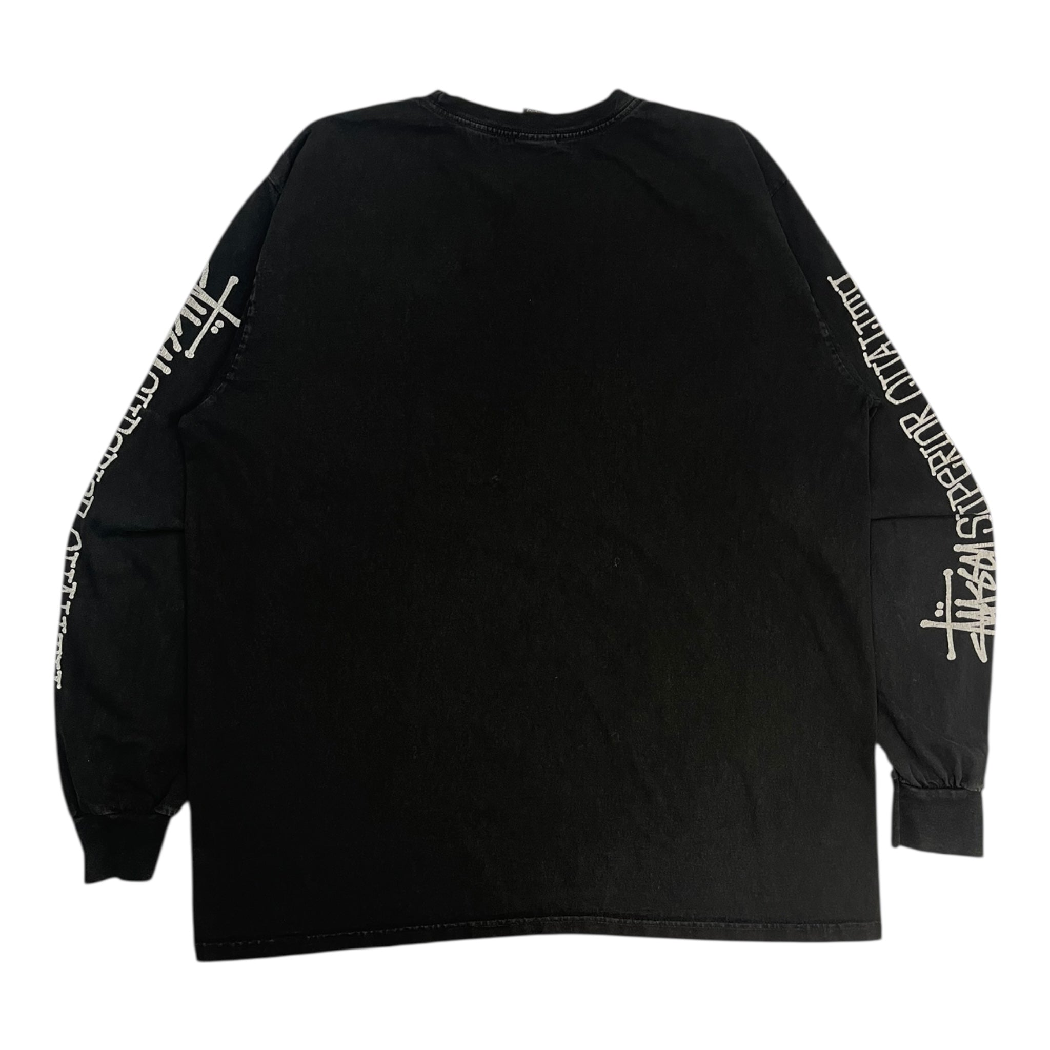 Stussy Superior Quality Pigment Dyed L/S T-Shirt Black