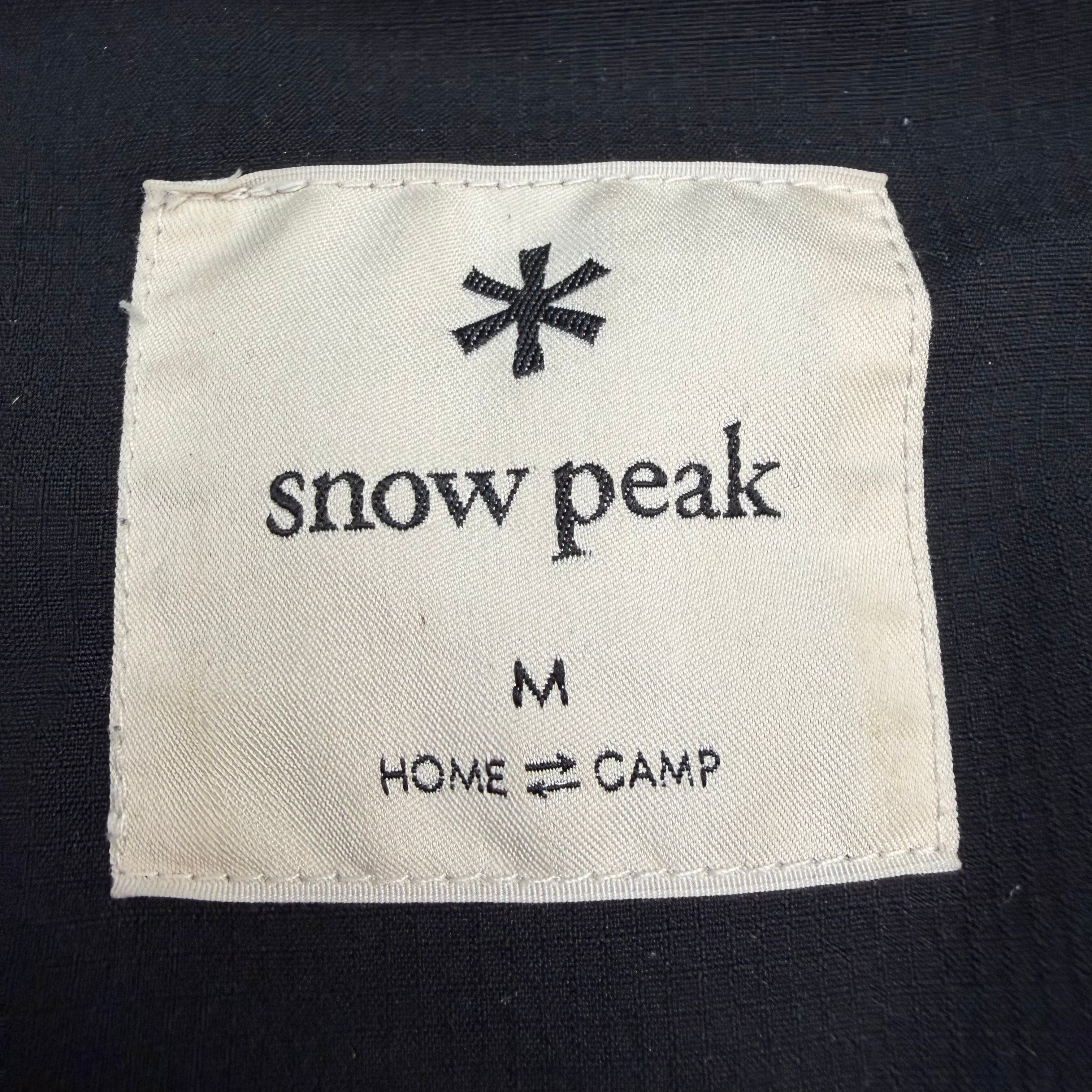 Snow Peak Asymetric Zip Up Jacket Black