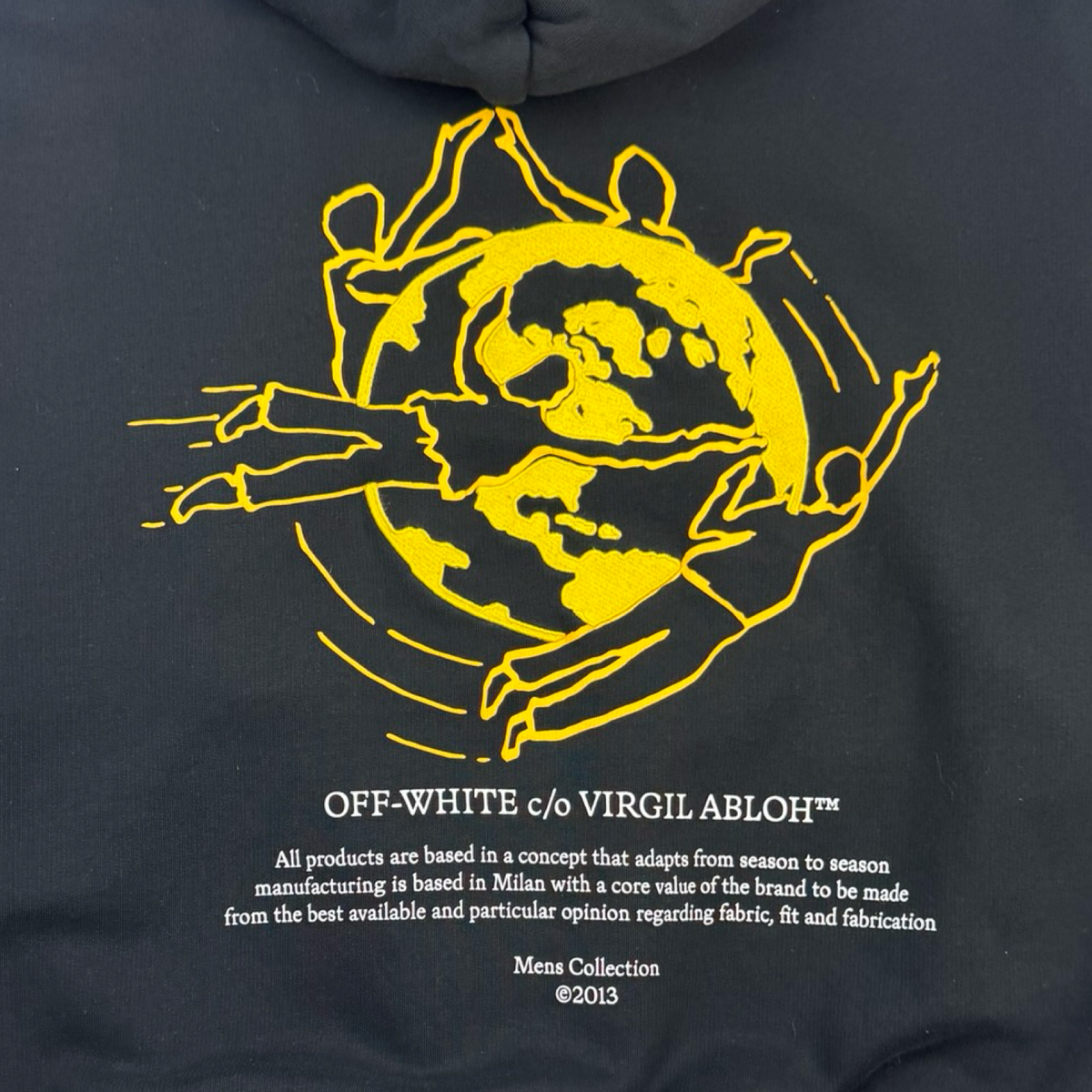 Off-White Worldwide Over Hoodie Black